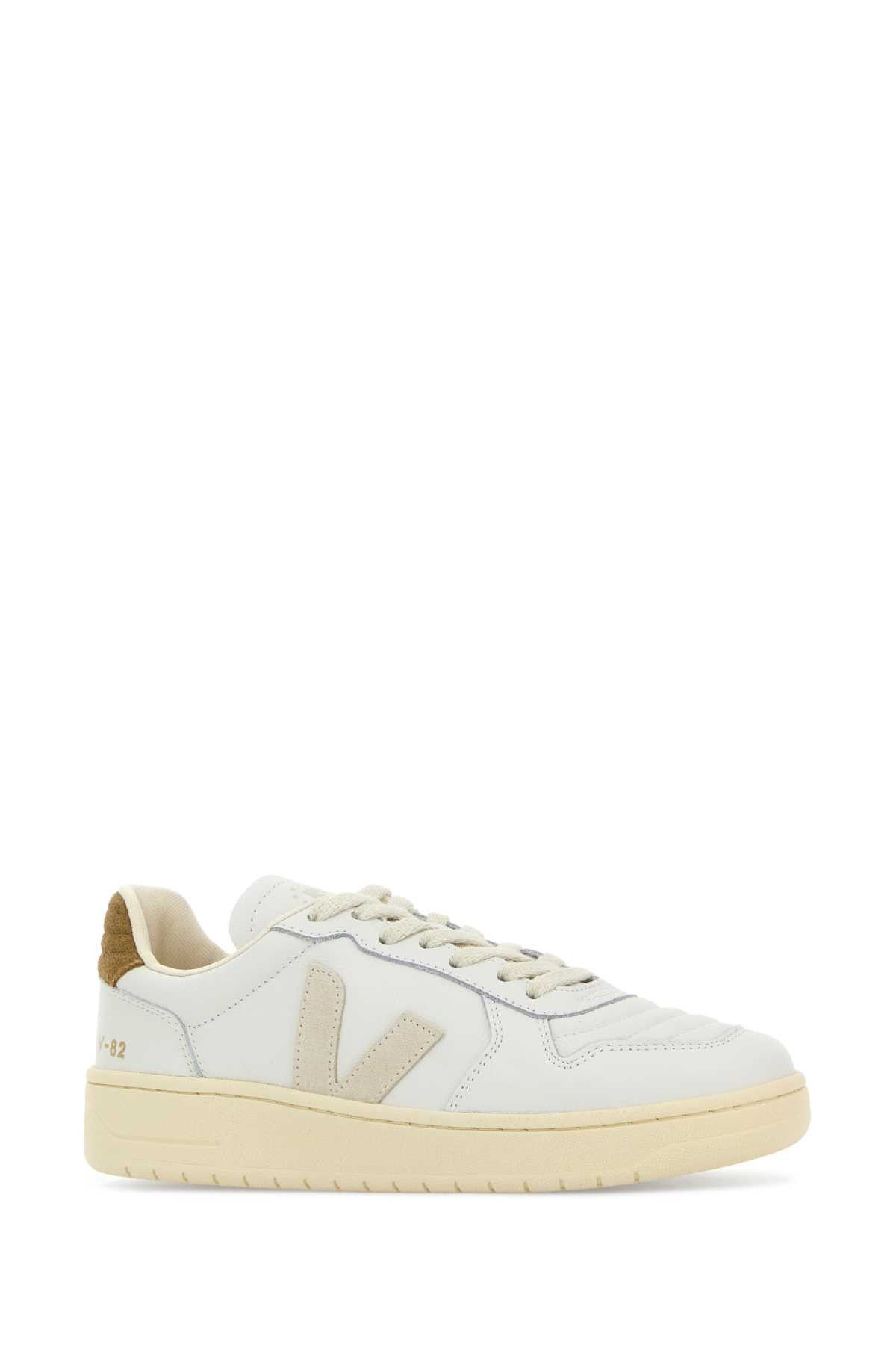 Veja White Leather V-82 Sneakers Size US 7 / IT 37 - 2 Thumbnail