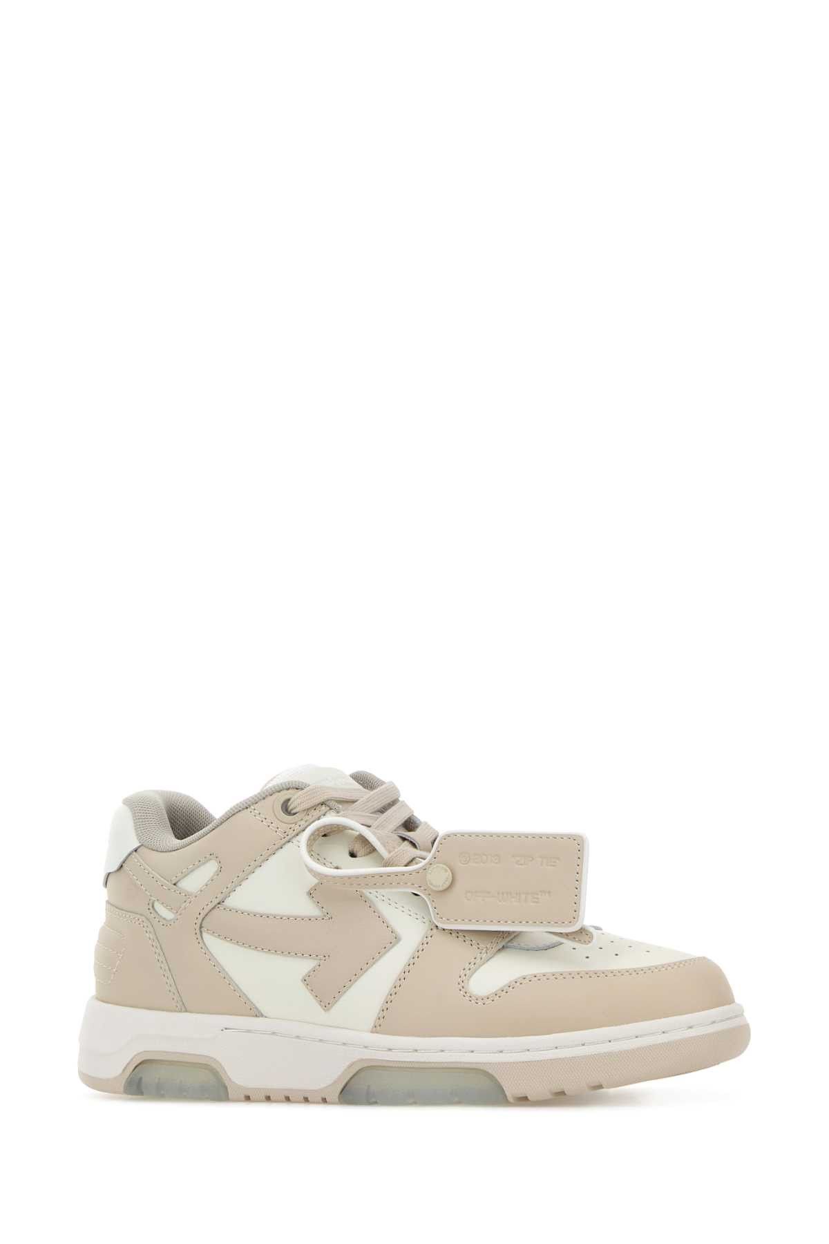 Off-White Two-Tone Leather Out Of Office Sneakers Size US 10 / IT 40 - 2 Thumbnail