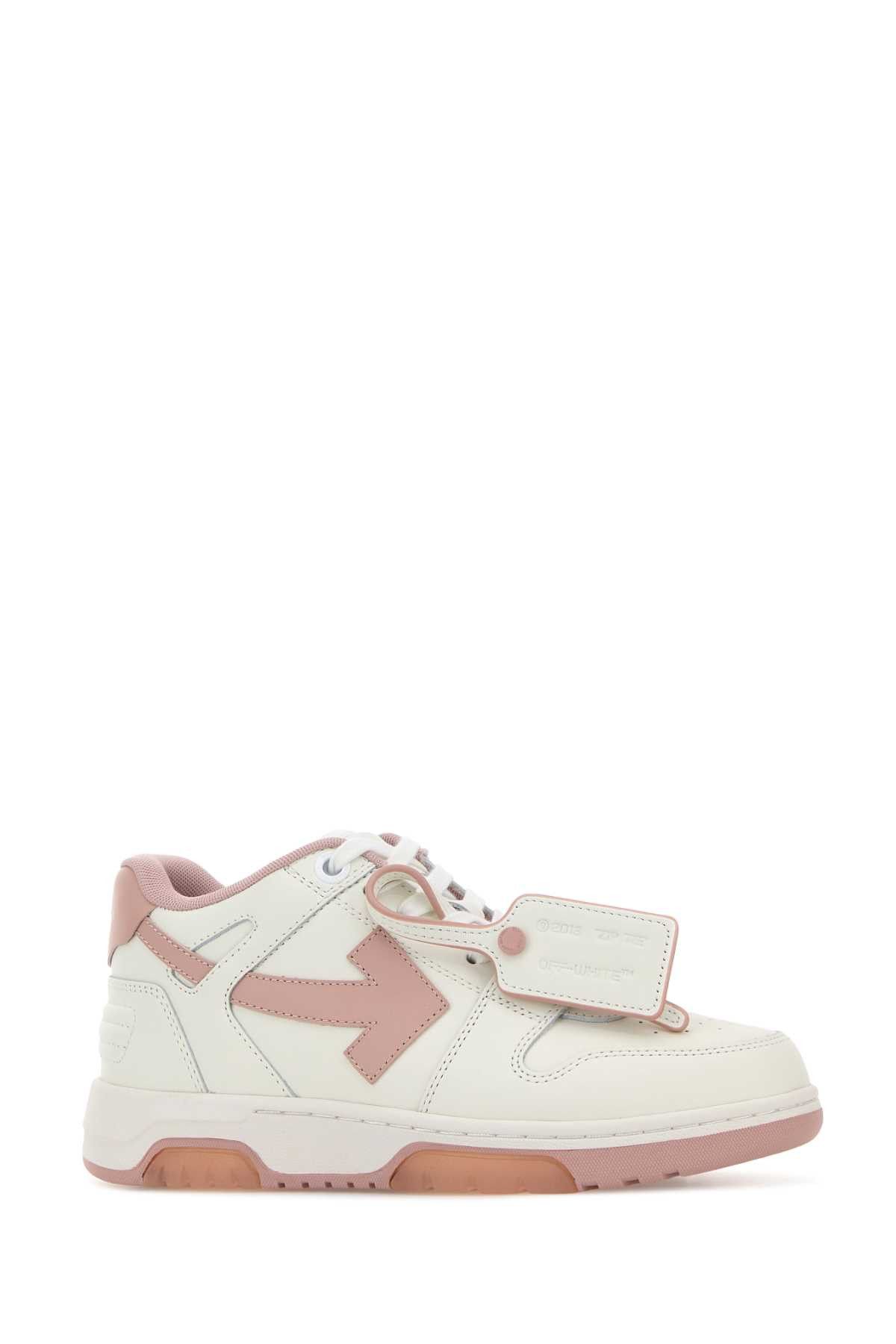 Off-White White Leather Out Of Office Sneakers Size US 7 / IT 37 - 2 Thumbnail