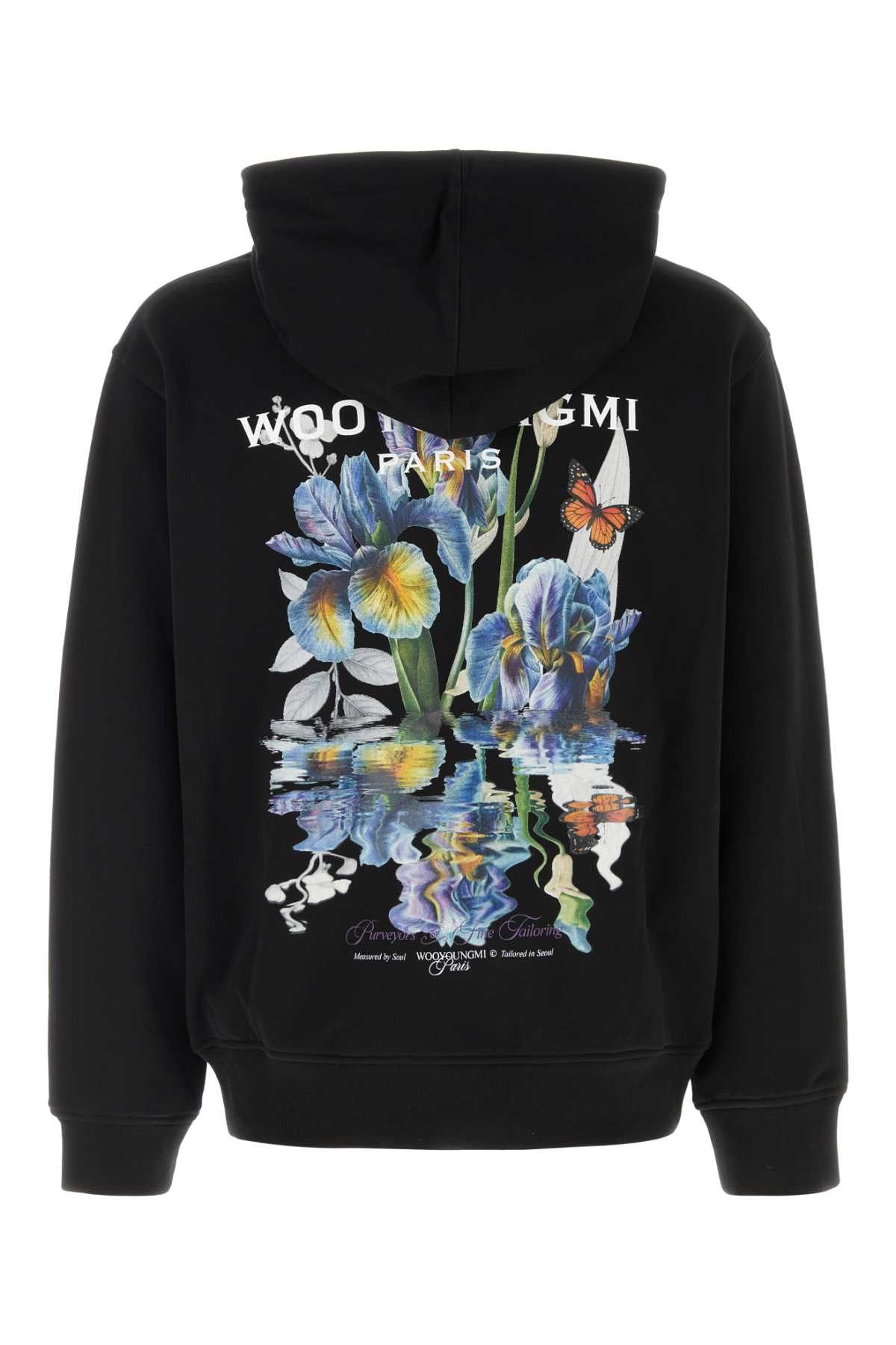 Wooyoungmi Black Cotton Sweatshirt Size US S / EU 44-46 / 1 - 2 Thumbnail