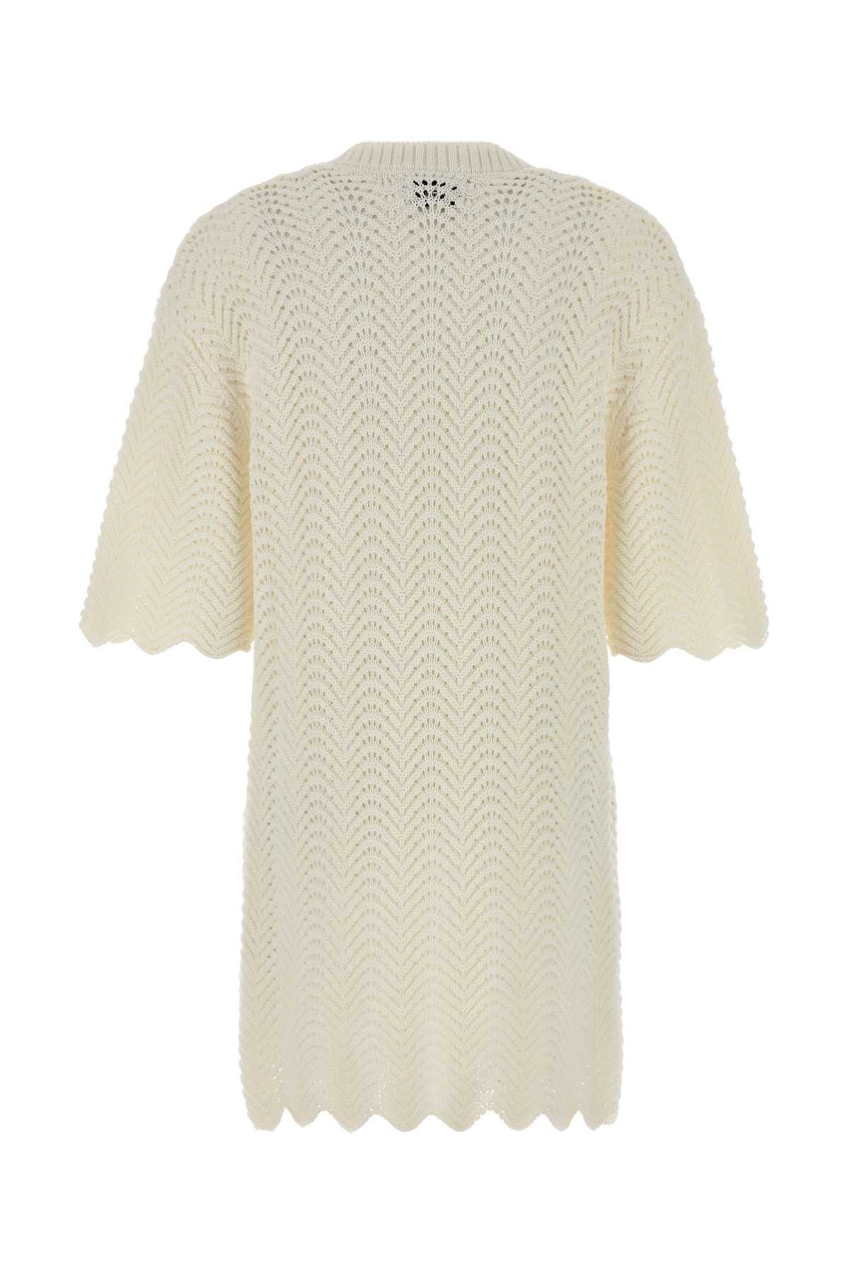 Loulou de Saison Ivory Crochet Wafa Dress Size M / US 6-8 / IT 42-44 - 2 Thumbnail