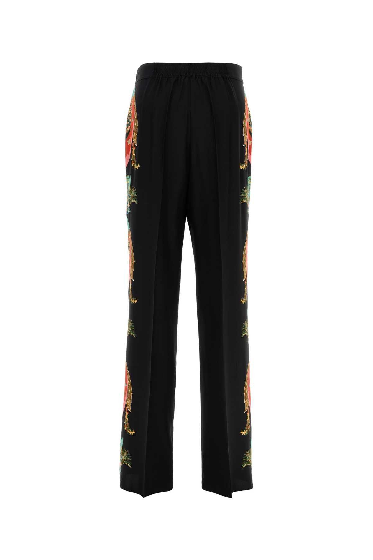 Etro Black Silk Pant Size 30" / US 8 / IT 44 - 2 Thumbnail