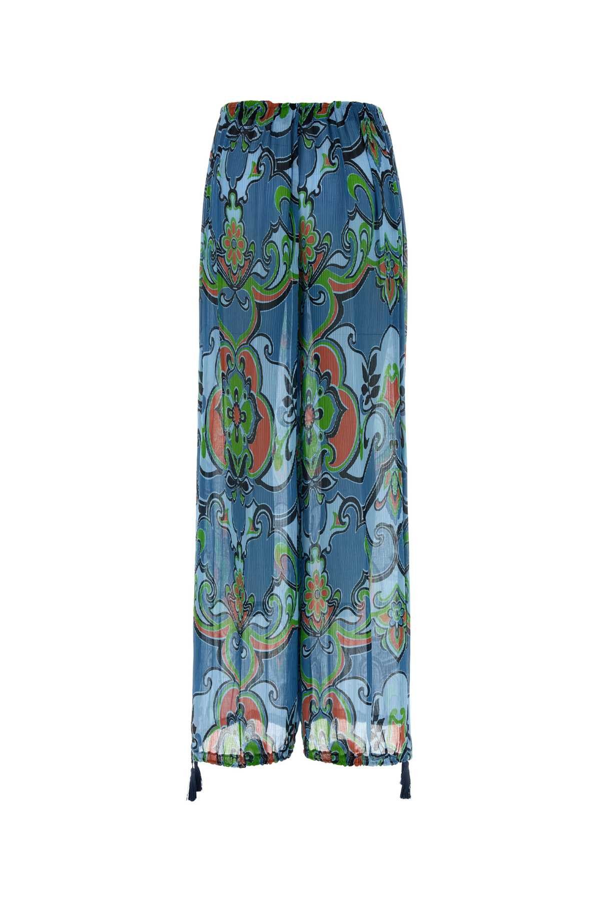 Etro Printed Viscose Blend Wide-Leg Pant Size 26" / US 2 / IT 38 - 2 Thumbnail
