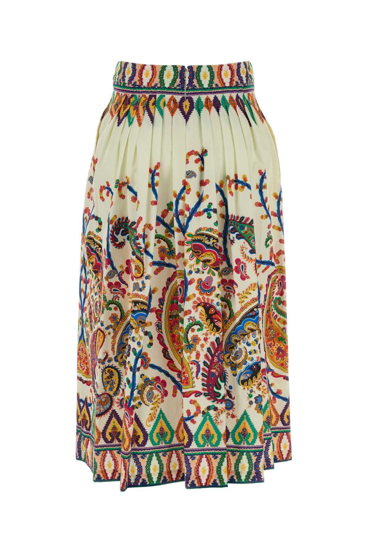 Etro Printed Cotton Skirt Size 28" / US 6 / IT 42 - 2 Thumbnail
