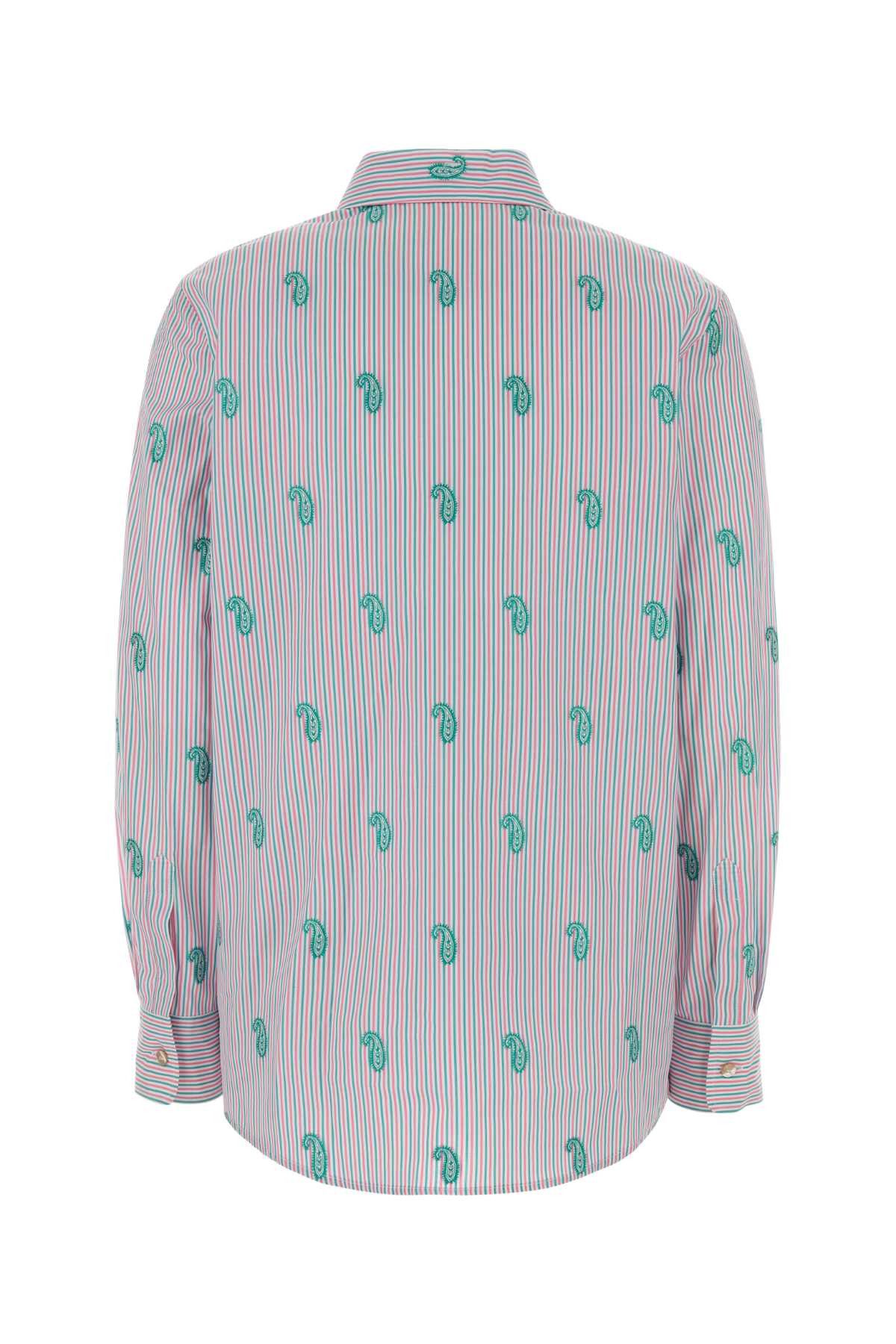 Etro Embroidered Poplin Shirt Size S / US 4 / IT 40 - 2 Thumbnail