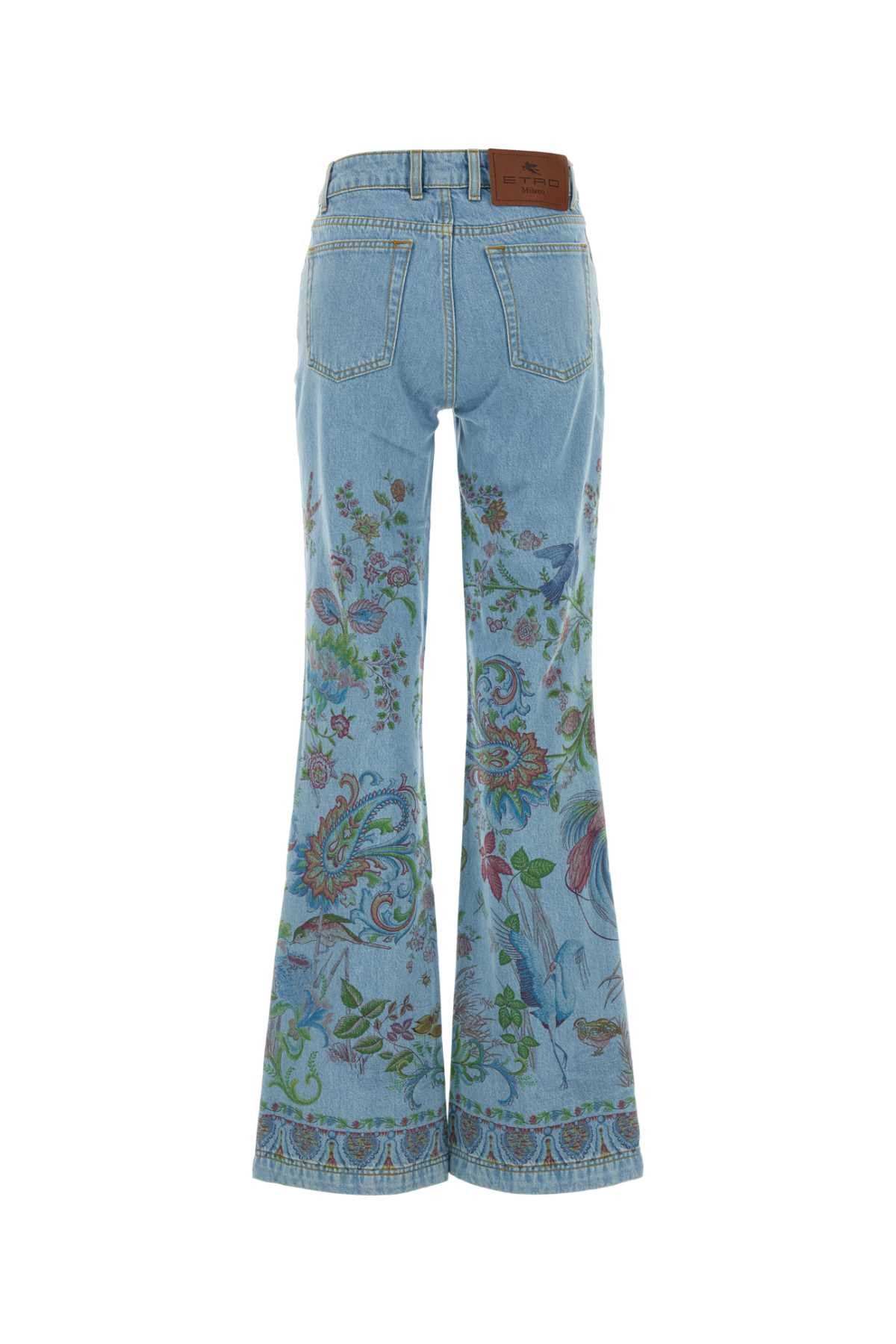 Etro Printed Denim Jeans Size 27" / US 4 / IT 40 - 2 Thumbnail