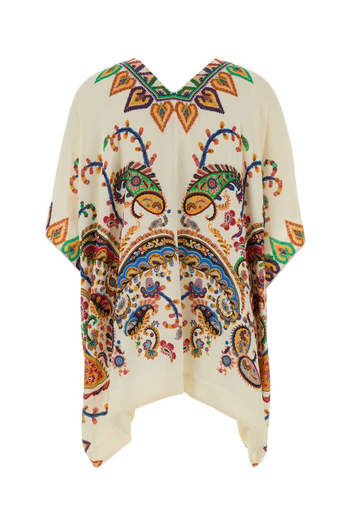 Etro Printed Viscose Cape Size M / US 6-8 / IT 42-44 - 2 Thumbnail