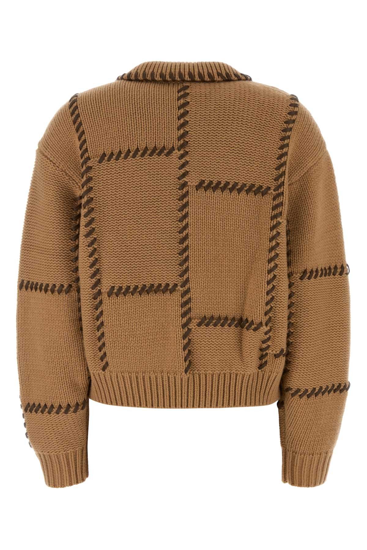 Frame Camel Wool Blend Oversize Sweater Size S / US 4 / IT 40 - 2 Thumbnail