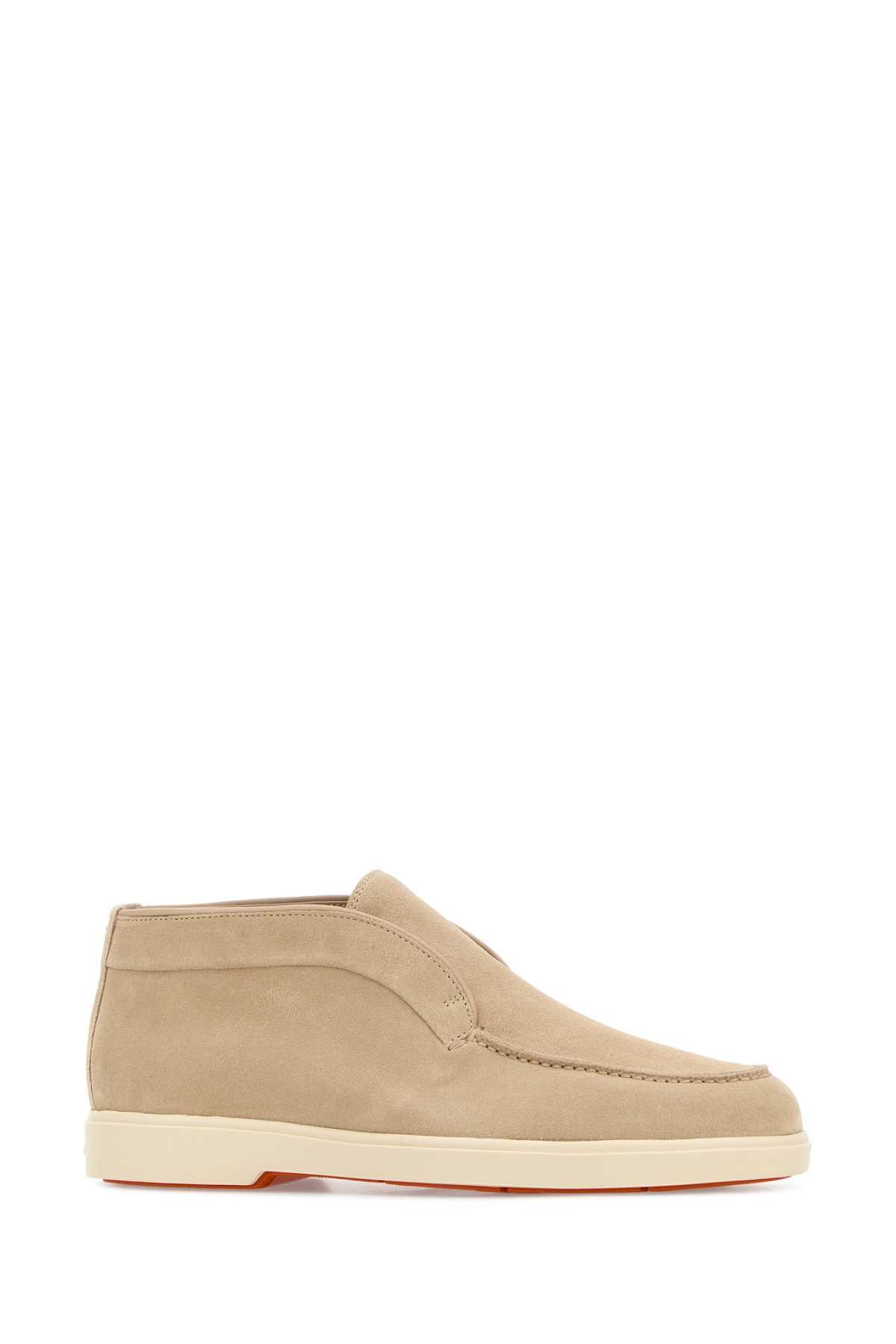 Santoni Sand Suede Andvari Loafers Size US 10 / IT 40 - 2 Thumbnail