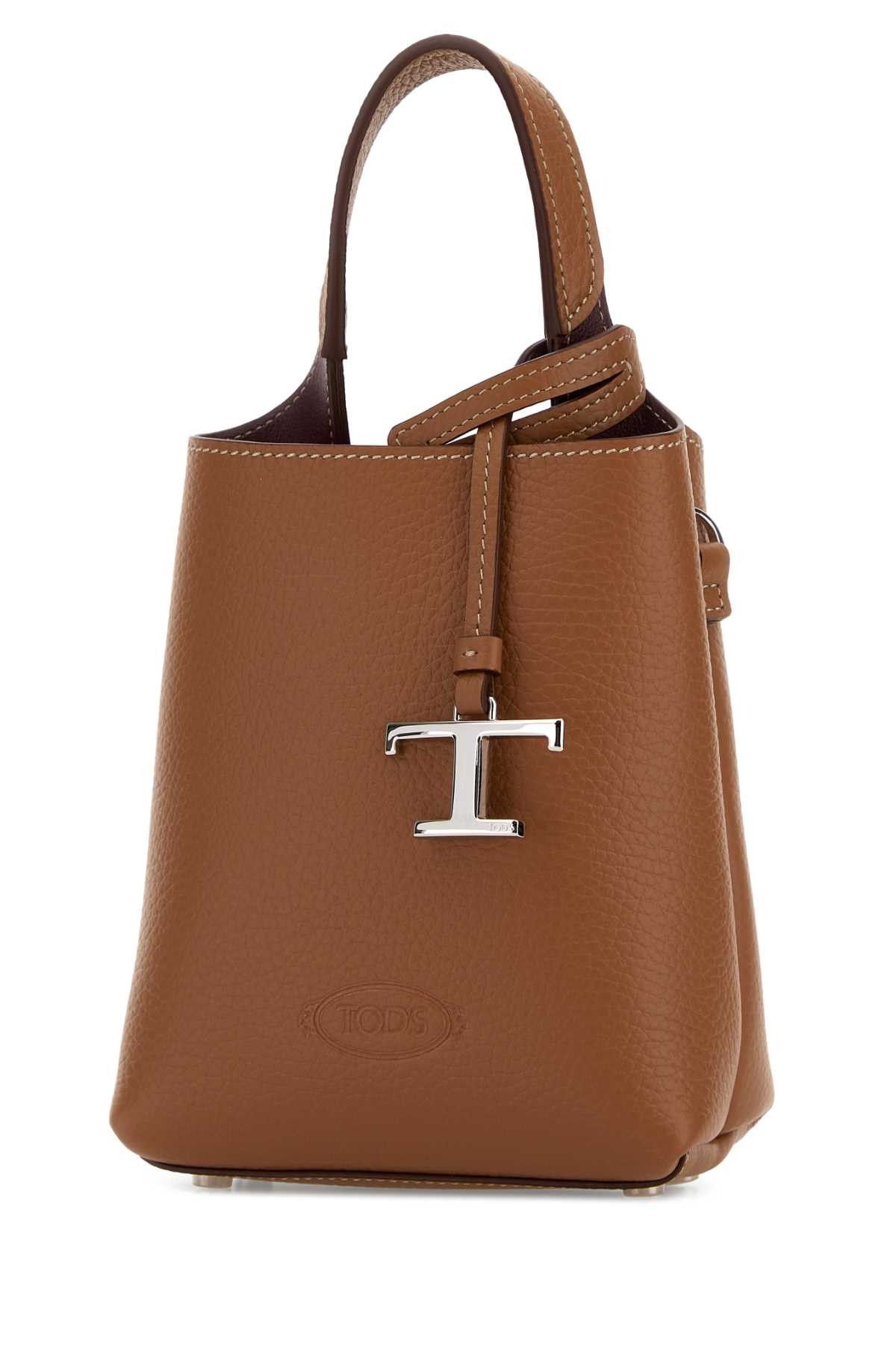 Tod's Camel Leather Micro Handbag Size ONE SIZE - 2 Thumbnail