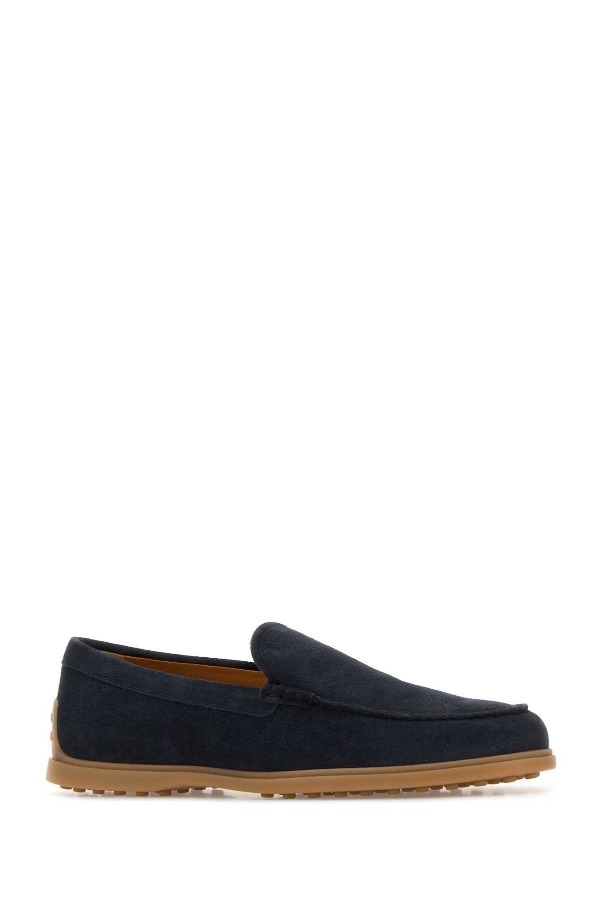 Tod's Navy Blue Suede Loafers Size US 7 / EU 40 - 2 Thumbnail