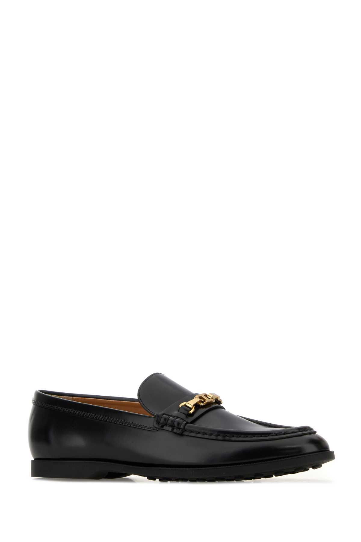 Tod's Black Leather Loafers Size US 6 / IT 36 - 2 Thumbnail