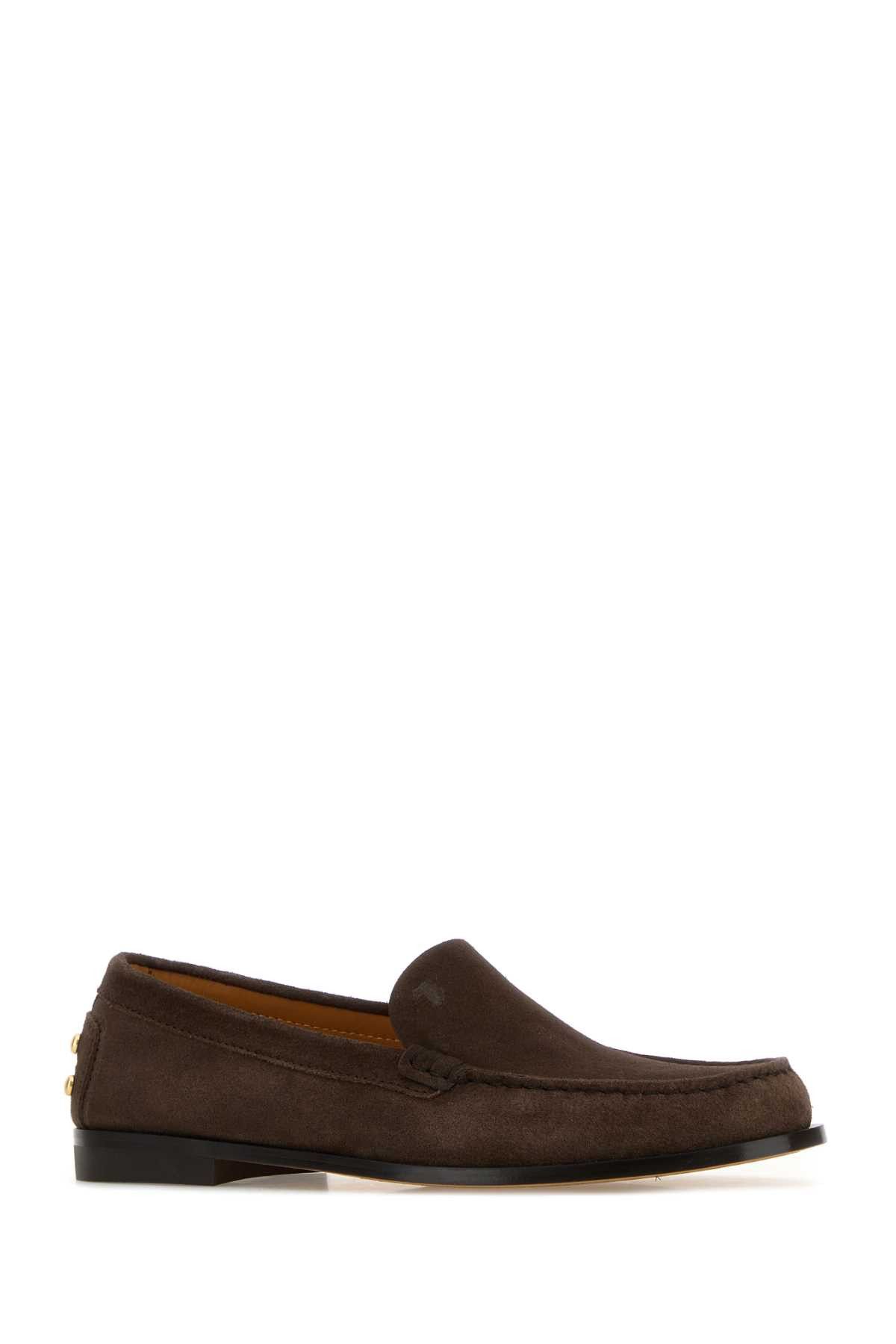 Tod's Chocolate Suede Loafers Size US 8.5 / IT 38.5 - 2 Thumbnail
