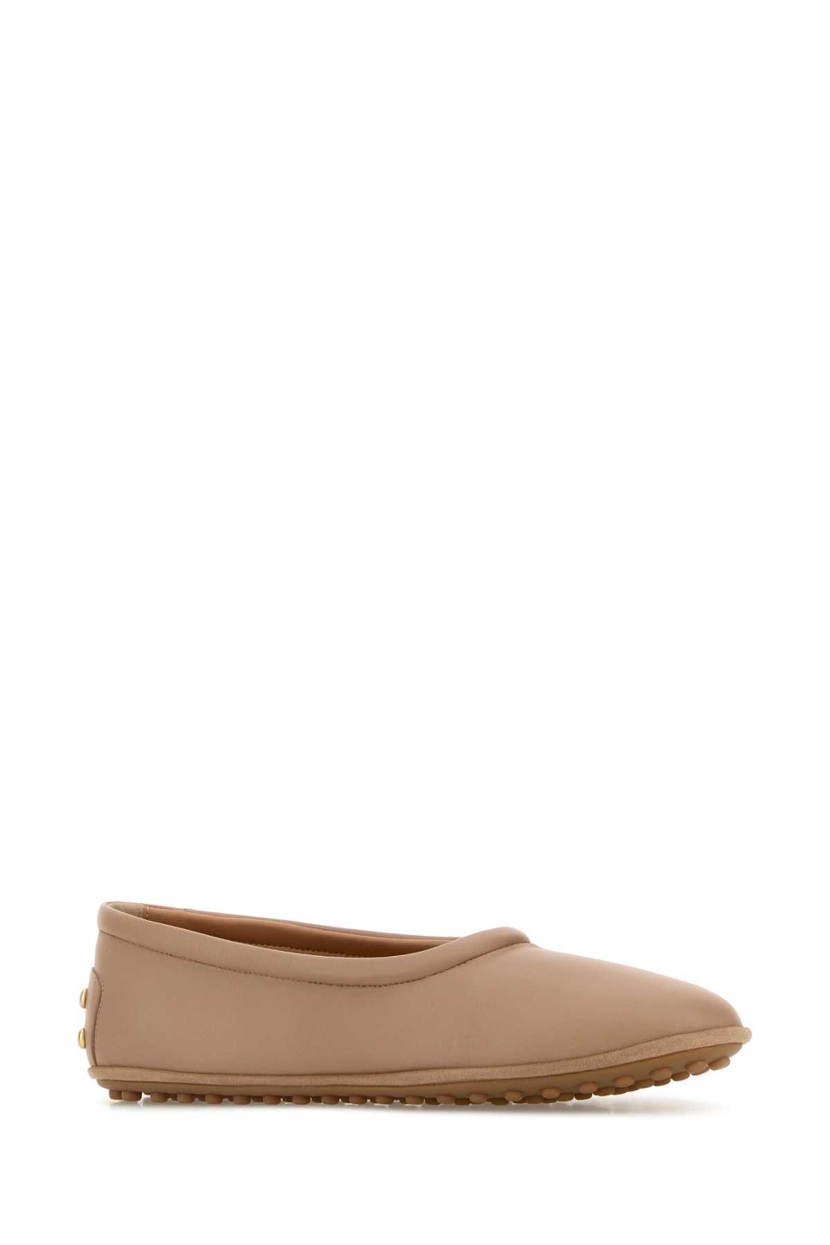 Tod's Antiqued Pink Leather Ballerinas Size US 7 / IT 37 - 2 Thumbnail