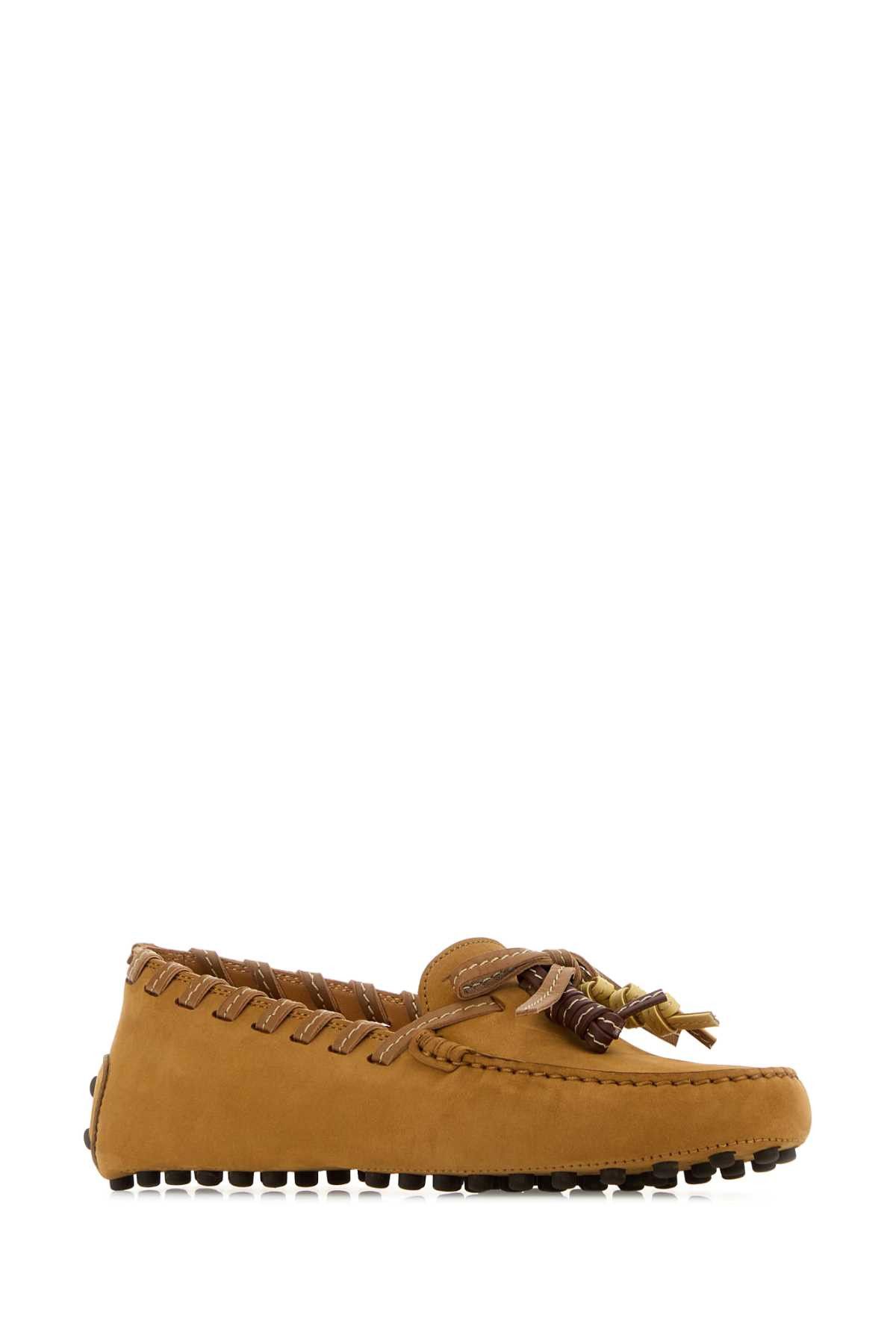 Tod's Camel Suede Loafers Size US 7 / IT 37 - 2 Thumbnail