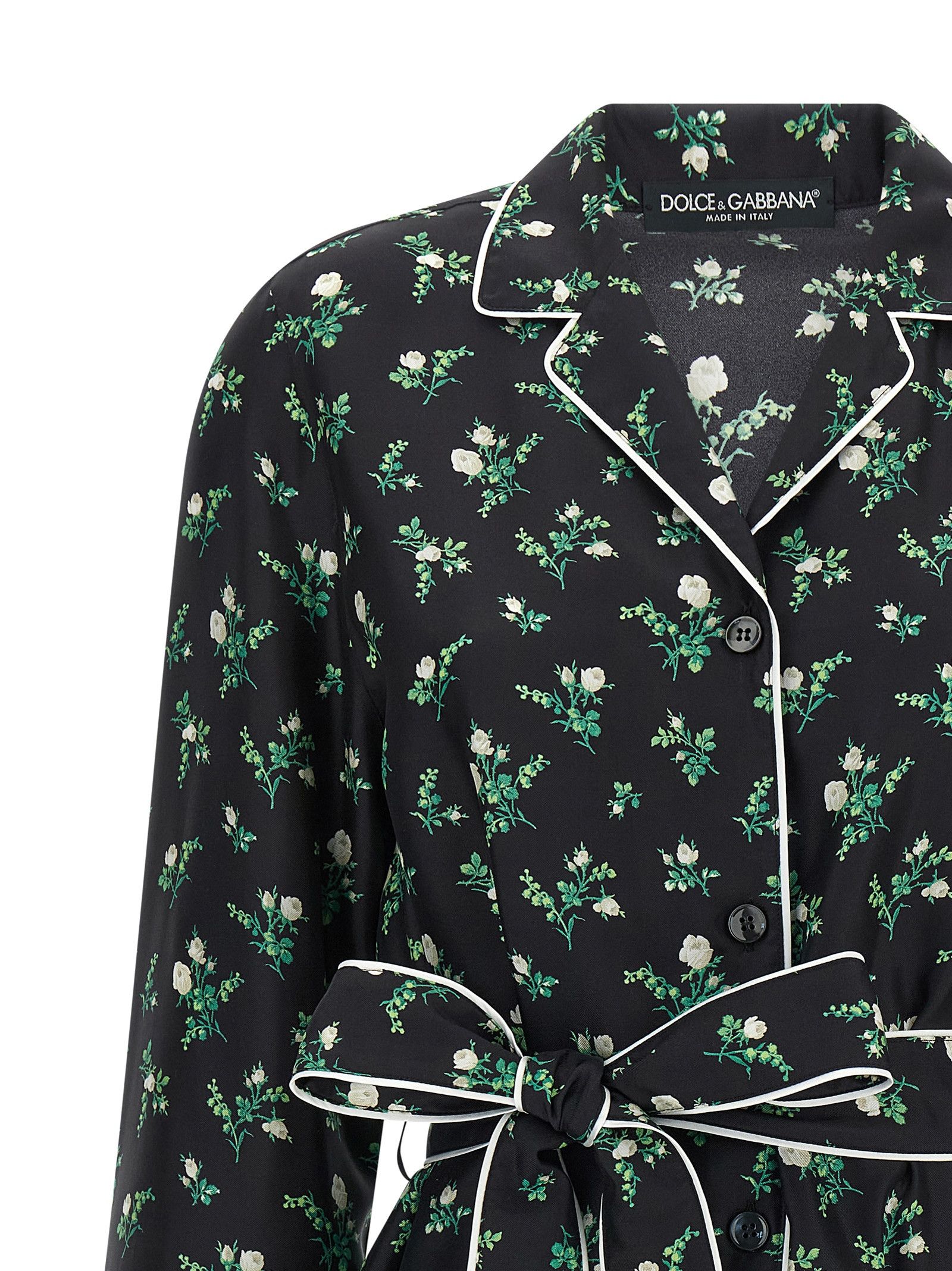 Dolce & Gabbana Roselline And Lily Of The Lilies Of The Flowers Printed Shirt Size S / US 4 / IT 40 - 3 Thumbnail