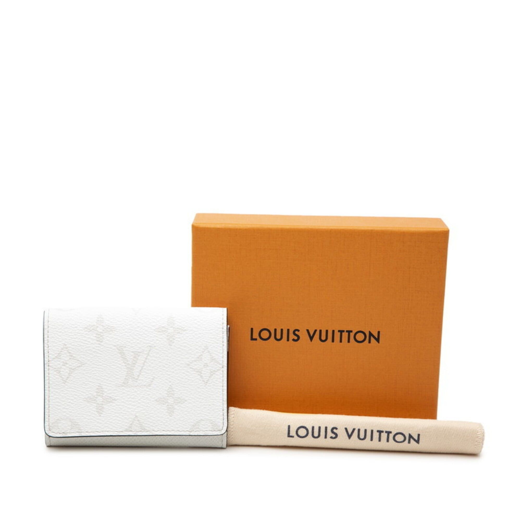 Louis Vuitton Louis Vuitton Taigarama Enveloppe Carte de Visite Business Card Holder/Card Case M14130 White Leather Women's LOUIS VUITTON Size ONE SIZE - 7 Thumbnail
