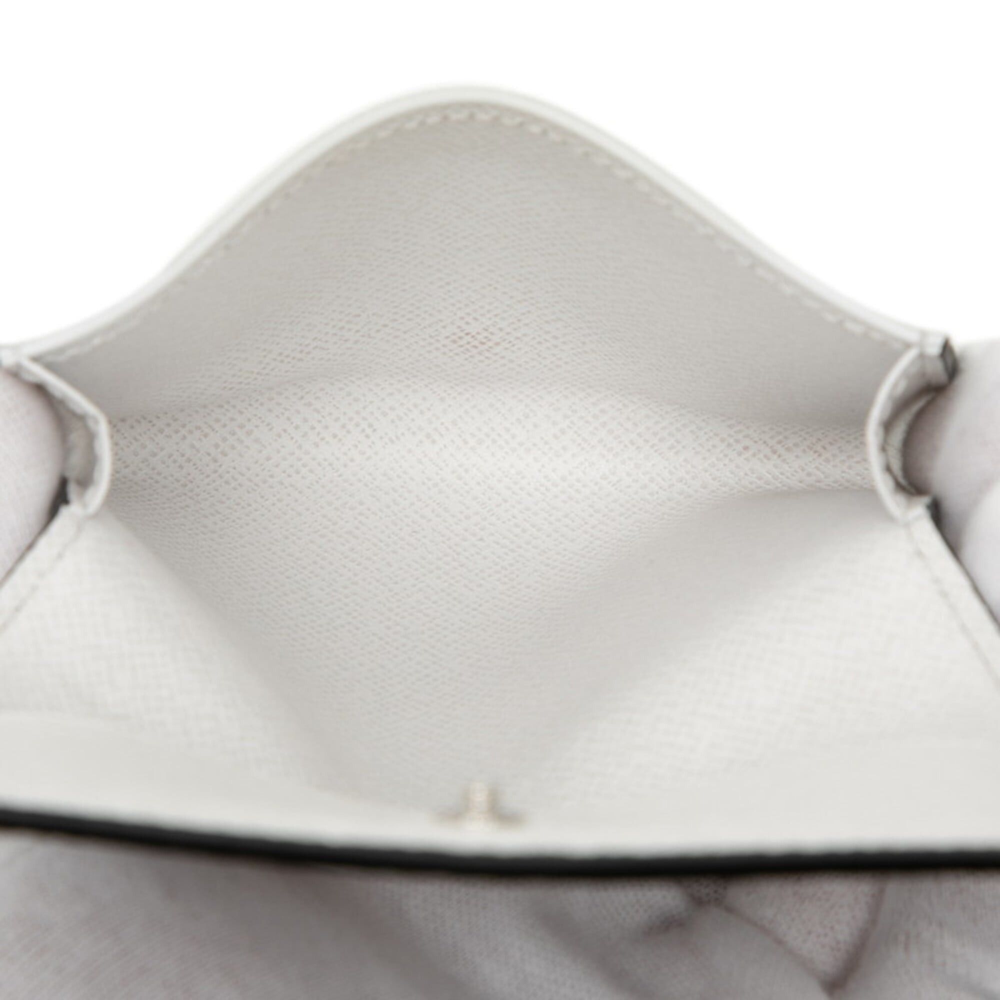 Louis Vuitton Louis Vuitton Taigarama Enveloppe Carte de Visite Business Card Holder/Card Case M14130 White Leather Women's LOUIS VUITTON Size ONE SIZE - 4 Thumbnail