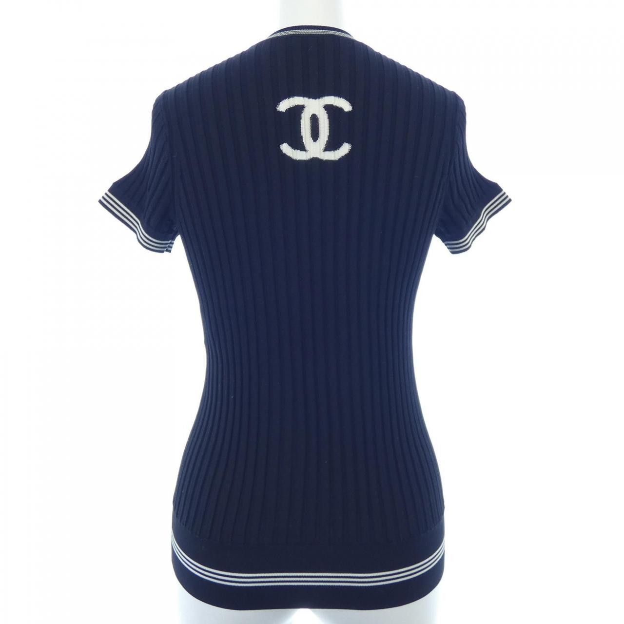 Chanel Chanel Chanel Knit Top Textile Tops P60627K46427 DUTY FREE for USA Size ONE SIZE - 2 Thumbnail