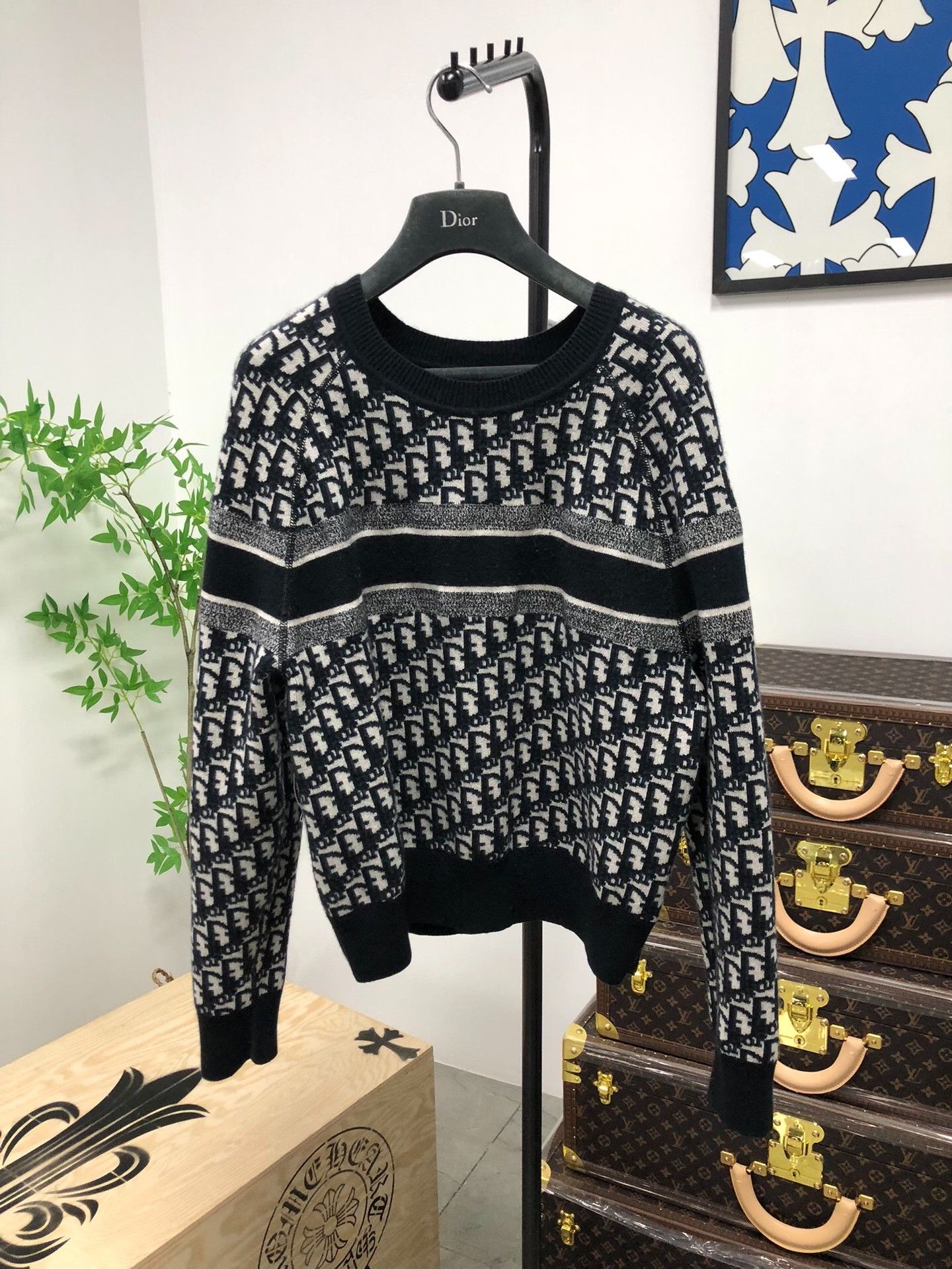 Dior Dior Reversible Oblique Cashmere Sweater FR 36 Size XS / US 0-2 / IT 36-38 - 3 Thumbnail