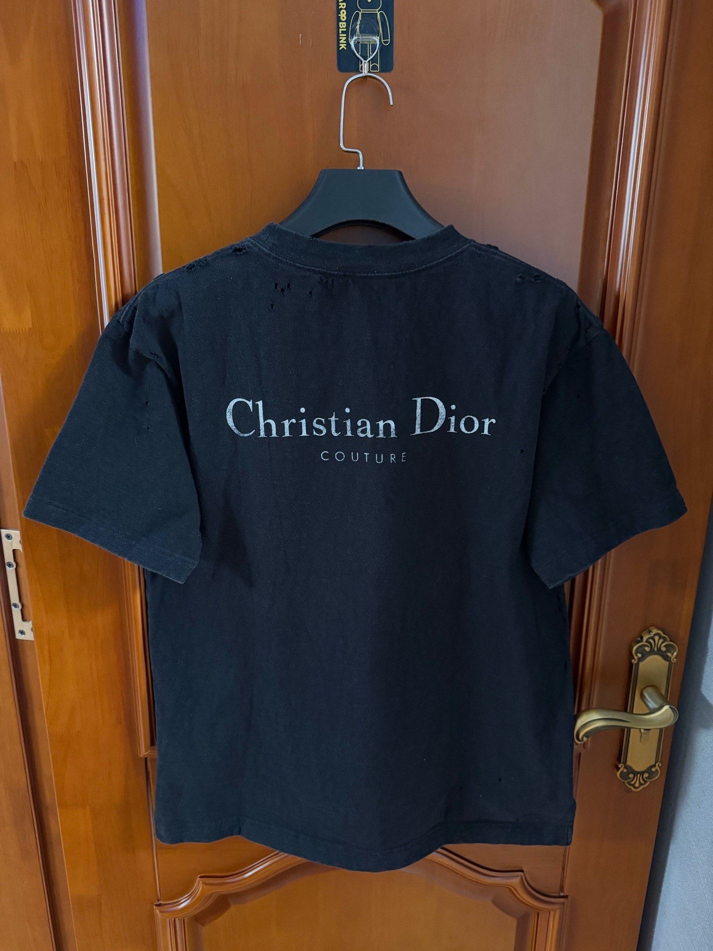 Dior Dior Distressed Black T-Shirt m Men Size US M / EU 48-50 / 2 - 2 Thumbnail