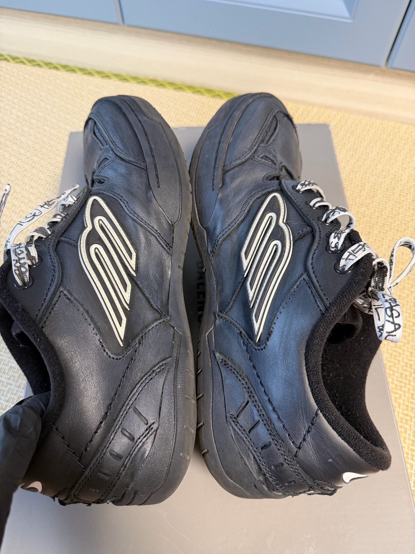 Balenciaga Balenciaga Black Lowtop Sneakers 8.5 Men Size US 8.5 / EU 41-42 - 6 Thumbnail