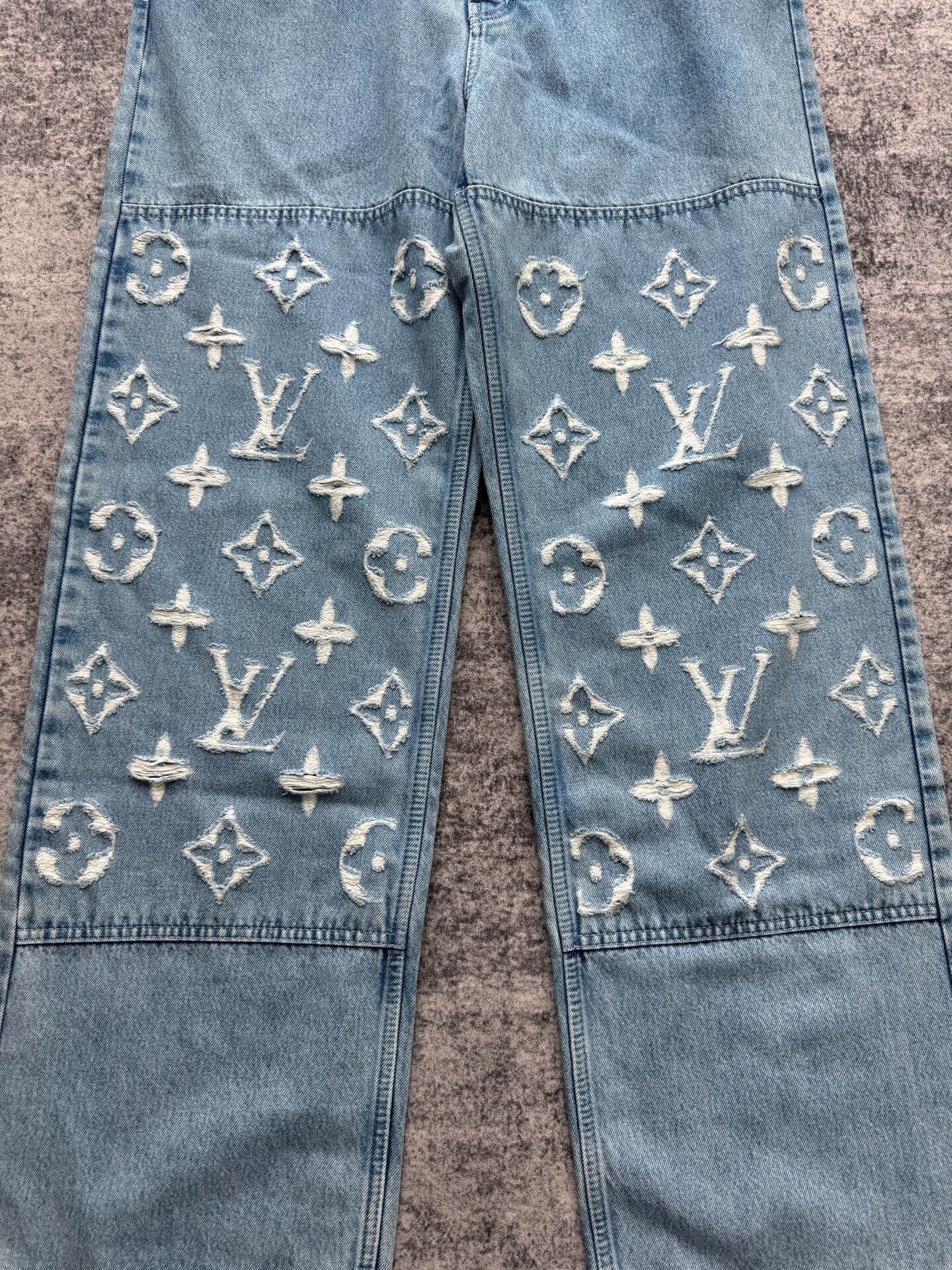 Louis Vuitton Louis Vuitton Retro Blue Denim Jeans 28 Men Size US 28 / EU 44 - 3 Thumbnail