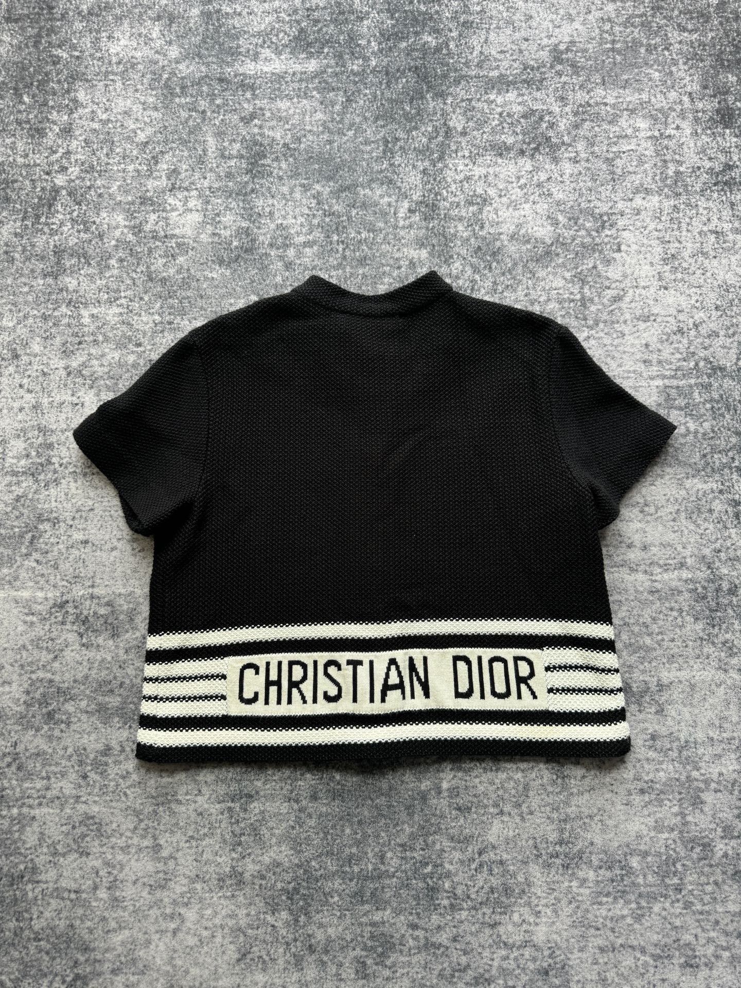 Dior Dior Knit Black Sweater S Women Size S / US 4 / IT 40 - 2 Thumbnail