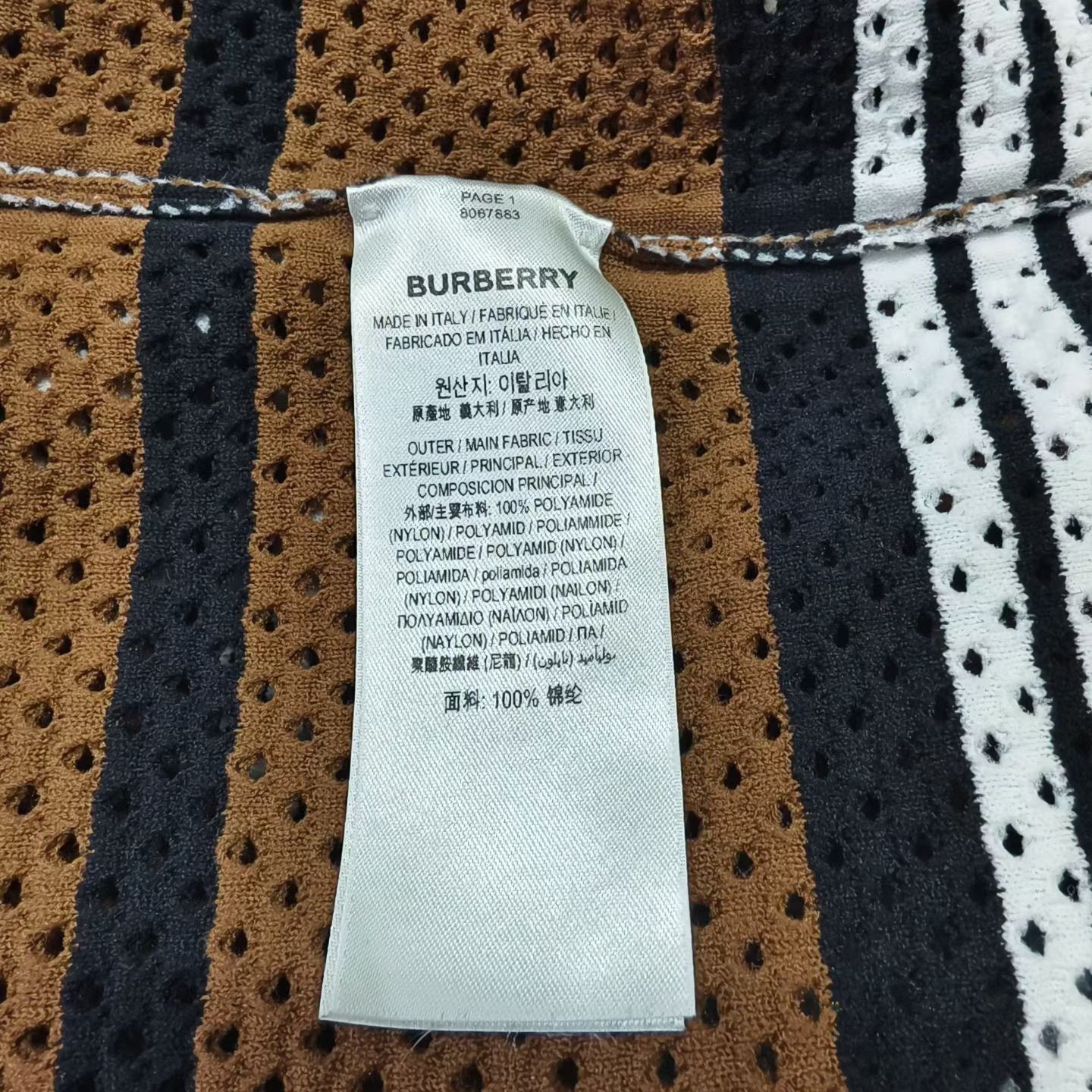 Burberry Burberry Printed Striped Brown Shirt xl Men Size US XL / EU 56 / 4 - 4 Thumbnail