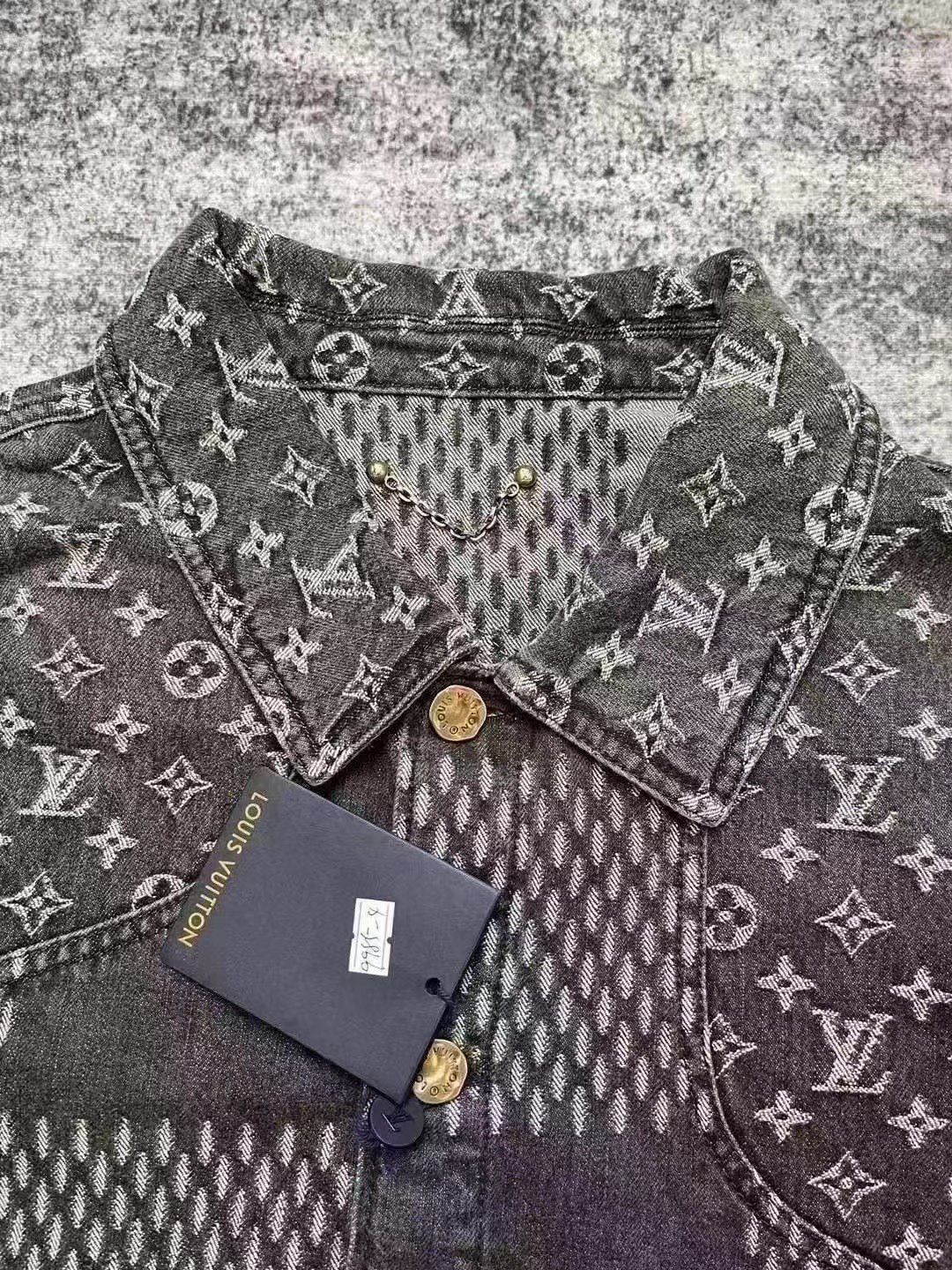 Louis Vuitton Louis Vuitton Denim Black Light Jacket xl Men Size US XL / EU 56 / 4 - 2 Thumbnail