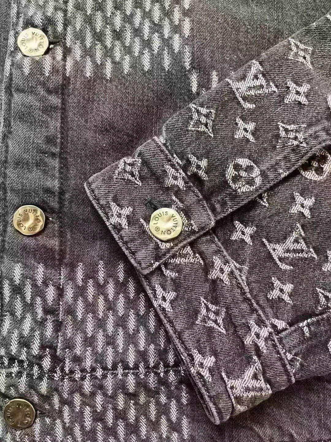Louis Vuitton Louis Vuitton Denim Black Light Jacket xl Men Size US XL / EU 56 / 4 - 4 Thumbnail
