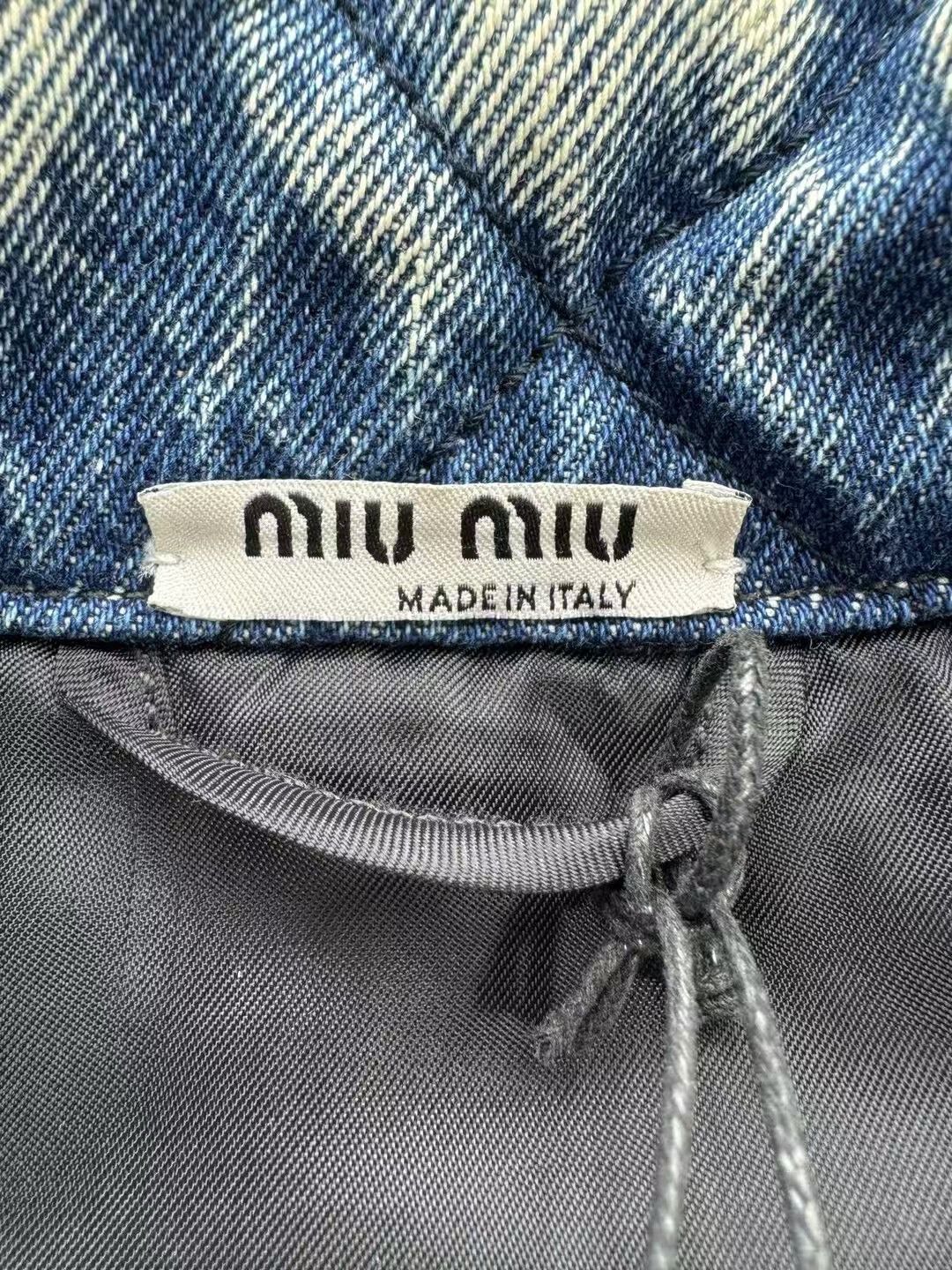 Miu Miu Miu Miu Denim Cotton Down Jacket S Women Size S / US 4 / IT 40 - 3 Thumbnail