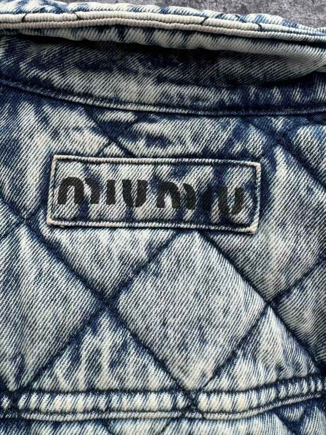 Miu Miu Miu Miu Denim Cotton Down Jacket S Women Size S / US 4 / IT 40 - 6 Thumbnail