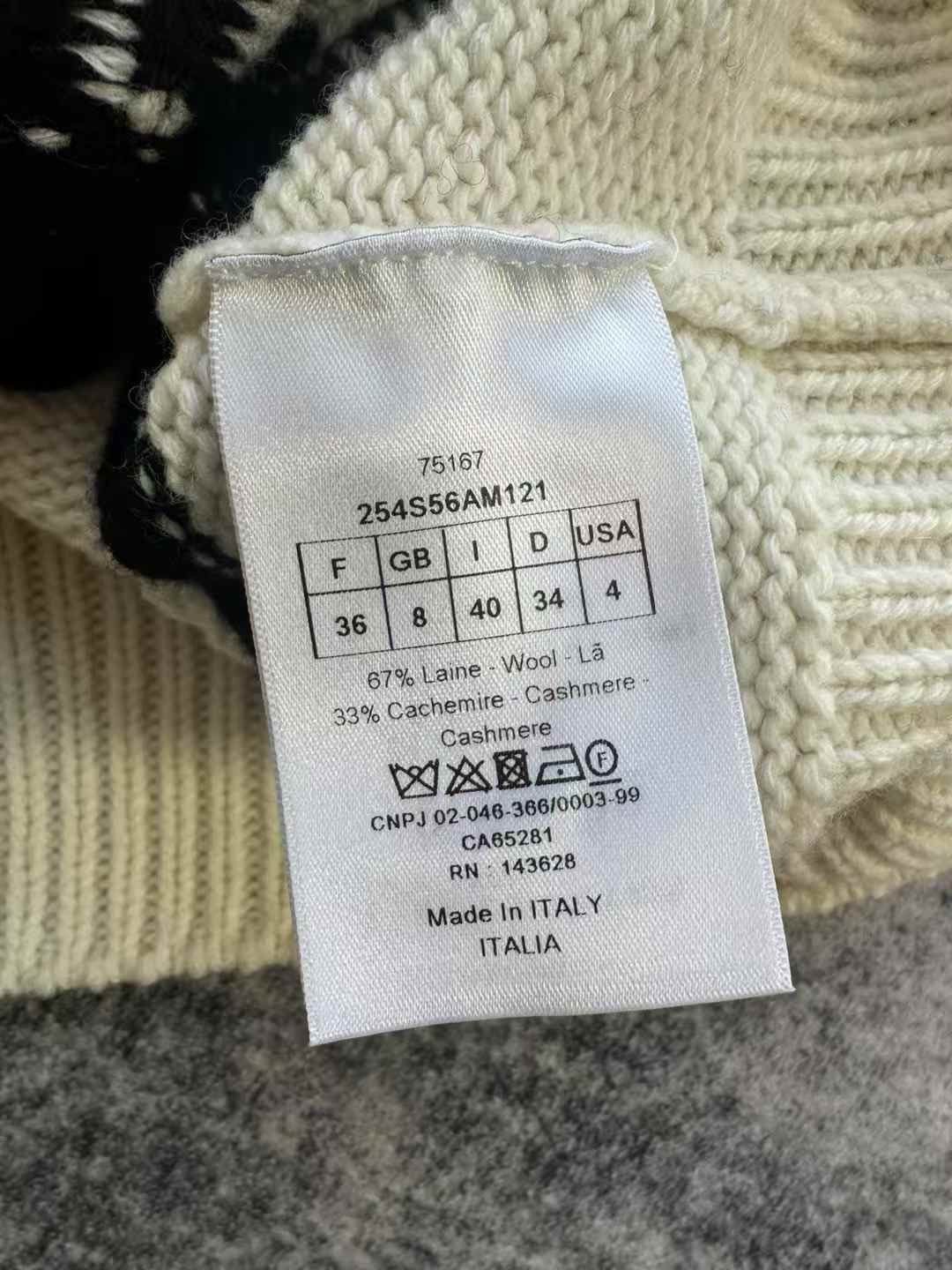 Dior Dior Knit Black Sweater S Women Size S / US 4 / IT 40 - 5 Thumbnail