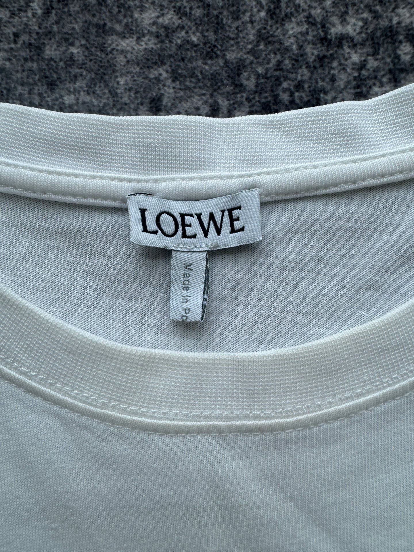 Loewe Loewe Retro Embroidered White T-Shirt XS Women Size XS / US 0-2 / IT 36-38 - 3 Thumbnail
