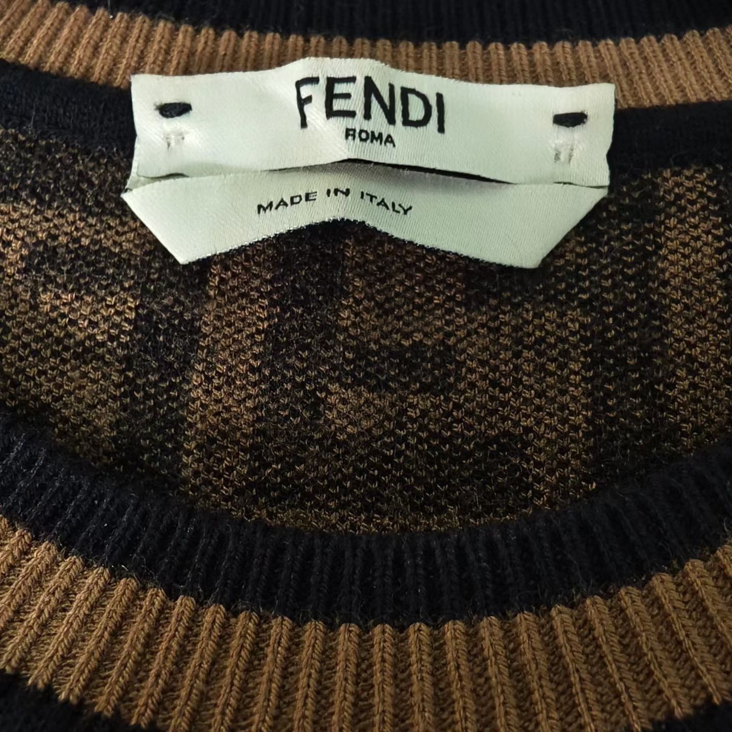 Fendi Fendi Knit Brown Sweater XS Women Size XS / US 0-2 / IT 36-38 - 5 Thumbnail