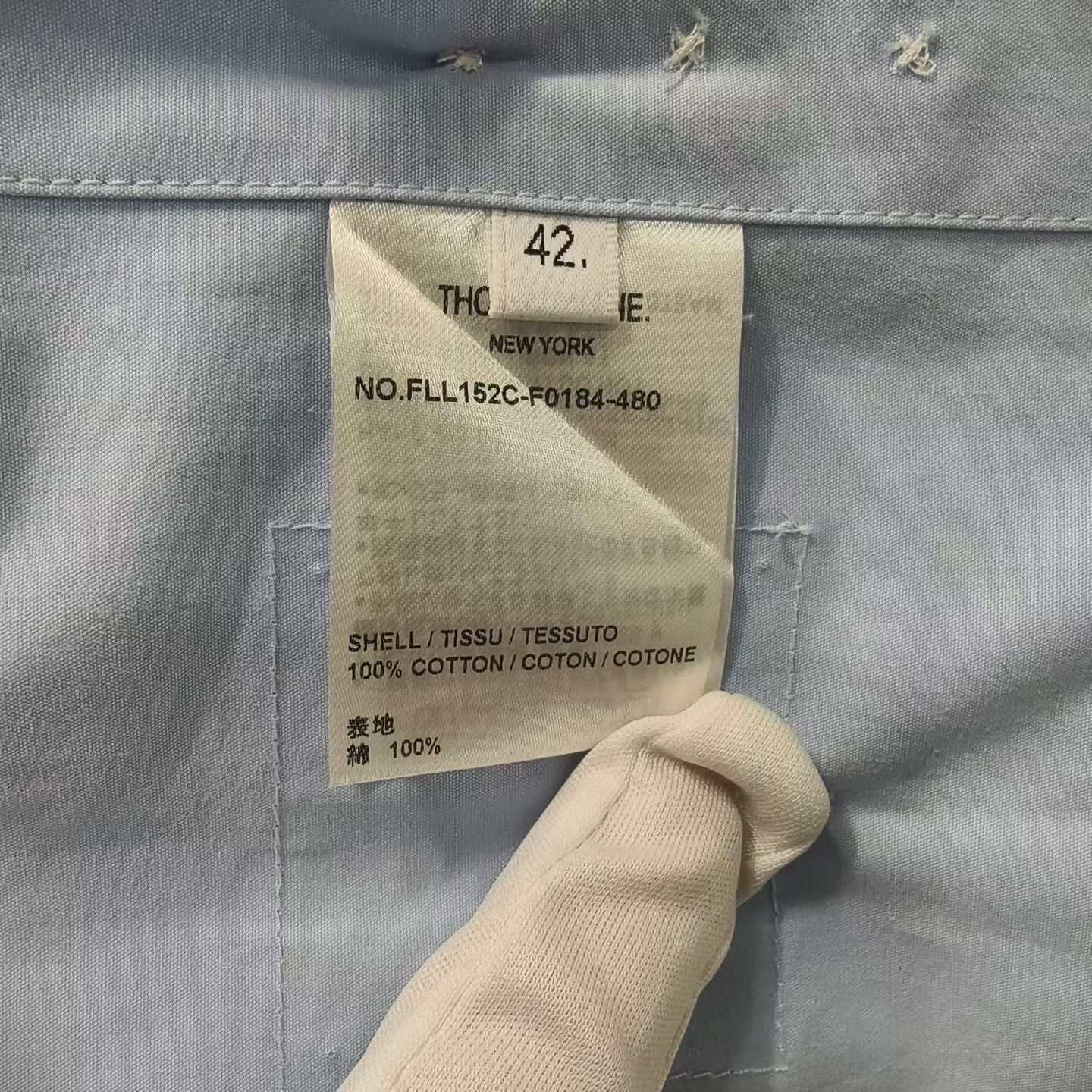Thom Browne Thom Browne Blue Button Up XS Women Size XS / US 0-2 / IT 36-38 - 4 Thumbnail