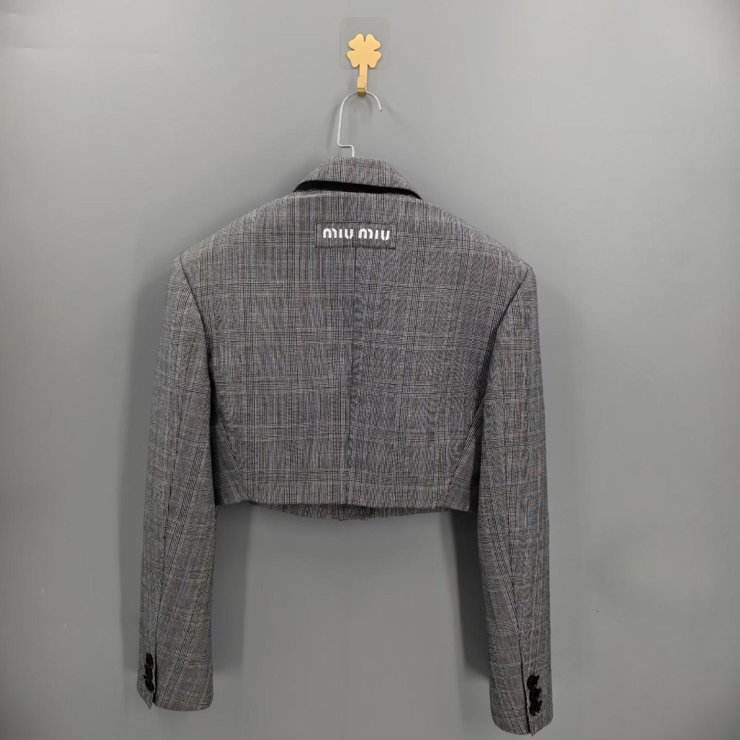 Miu Miu Miu Miu Formal Plaid Jacket XS Women Size XS / US 0-2 / IT 36-38 - 2 Thumbnail