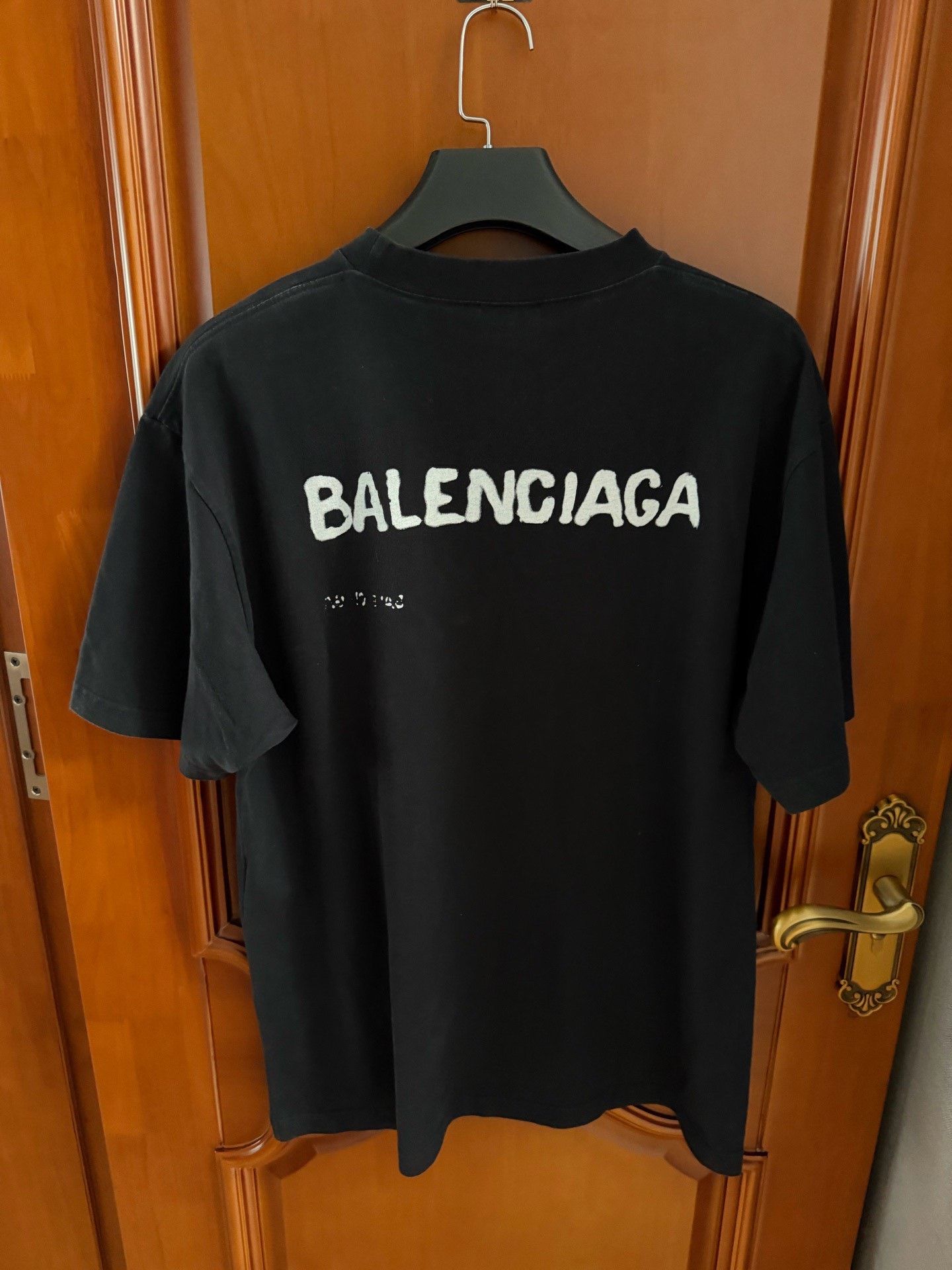 Balenciaga Balenciaga Retro Black T-Shirt S Women Size S / US 4 / IT 40 - 2 Thumbnail