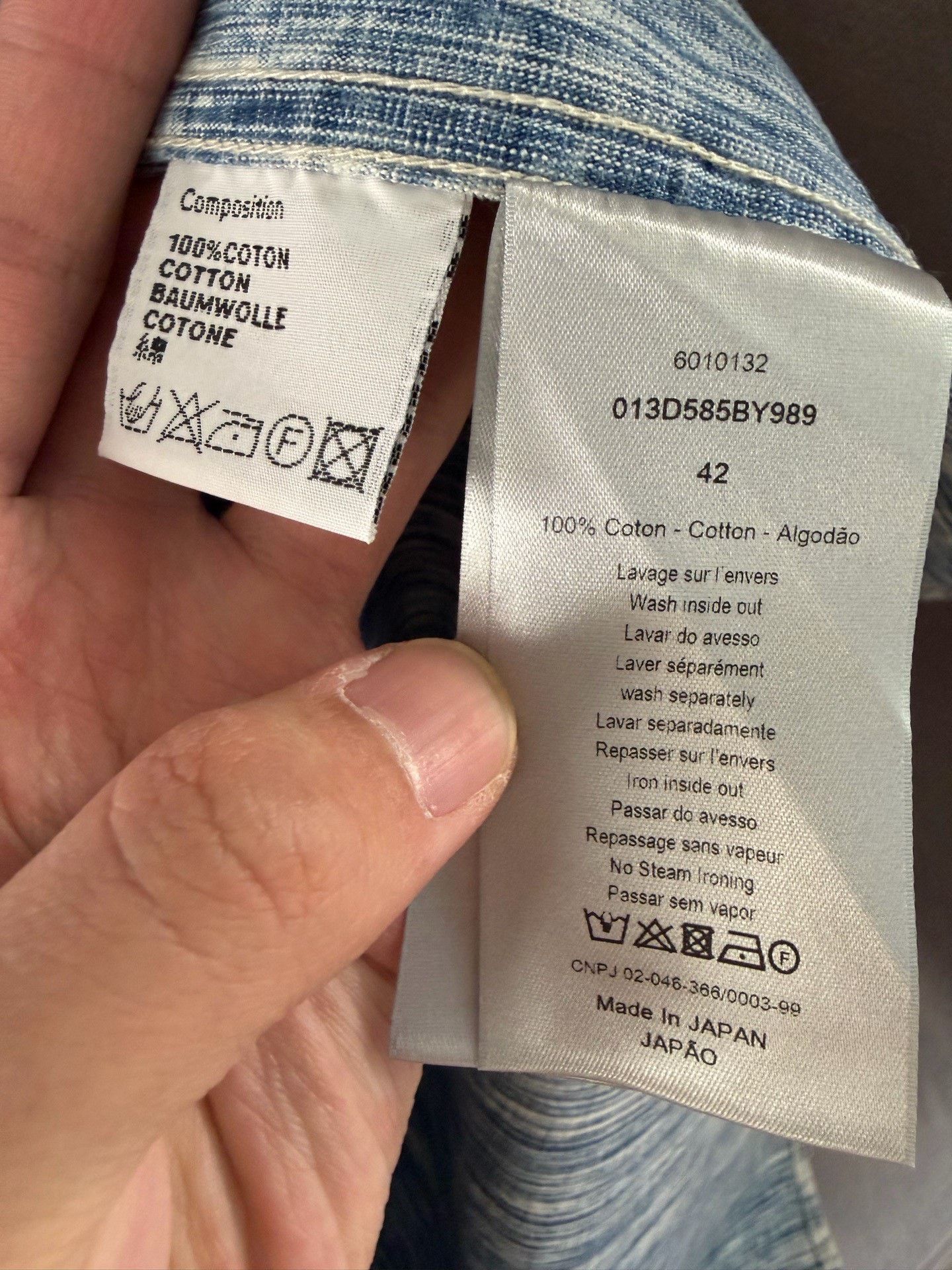 Dior Dior Retro Blue Shirt m Men Size US M / EU 48-50 / 2 - 4 Thumbnail