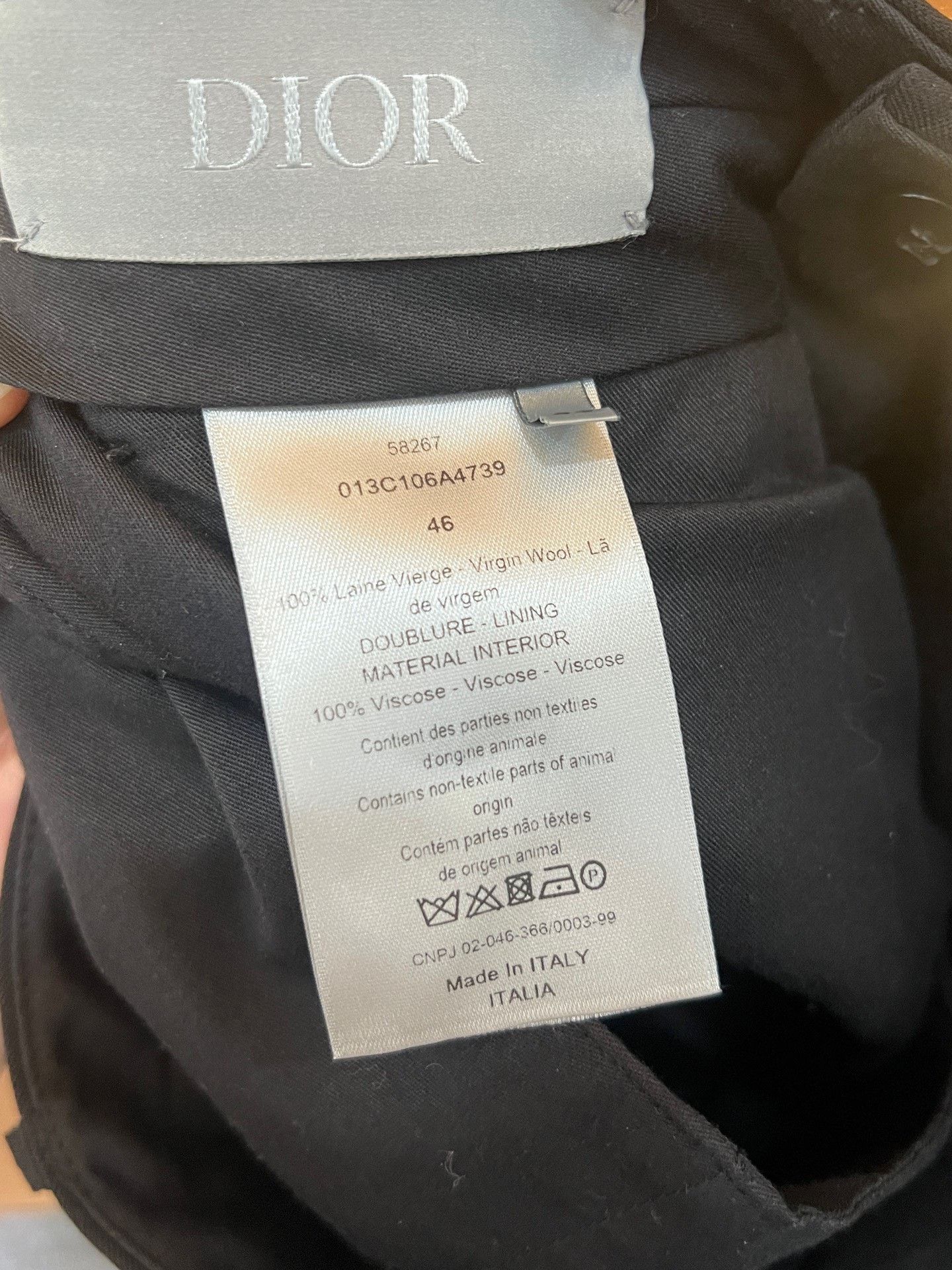 Dior Dior Wool Formal Trousers 40r Men Size 40R - 3 Thumbnail