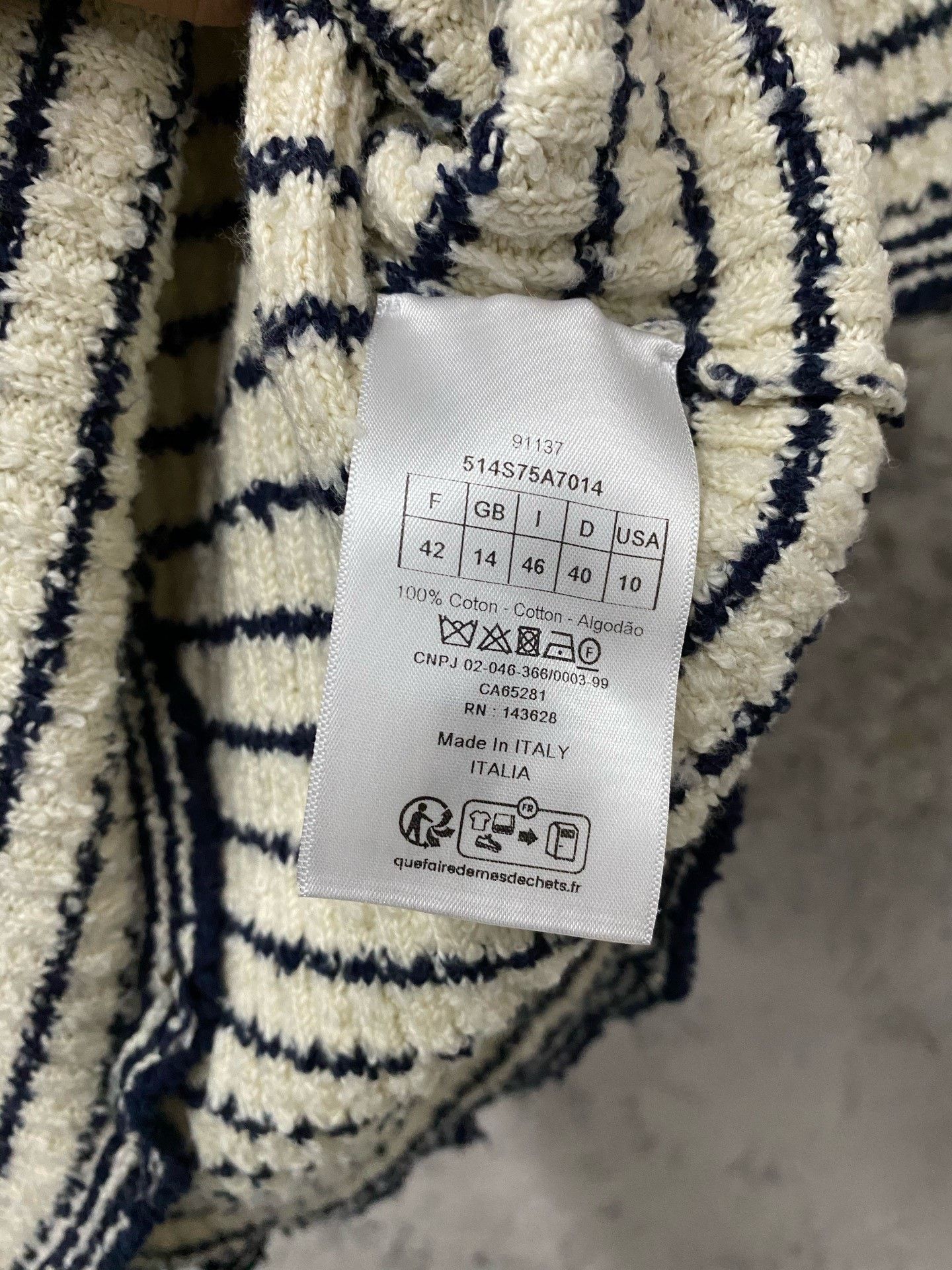 Dior Dior Knit Striped Sweater S Women Size S / US 4 / IT 40 - 6 Thumbnail