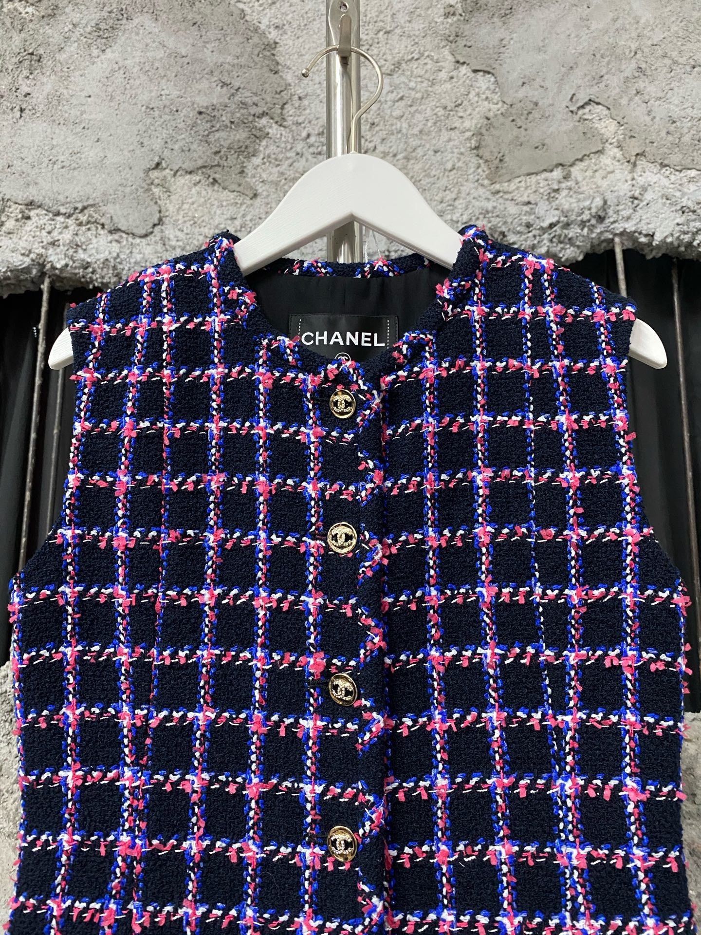 Chanel Chanel Plaid Purple Tank Top S Women Size S / US 4 / IT 40 - 3 Thumbnail