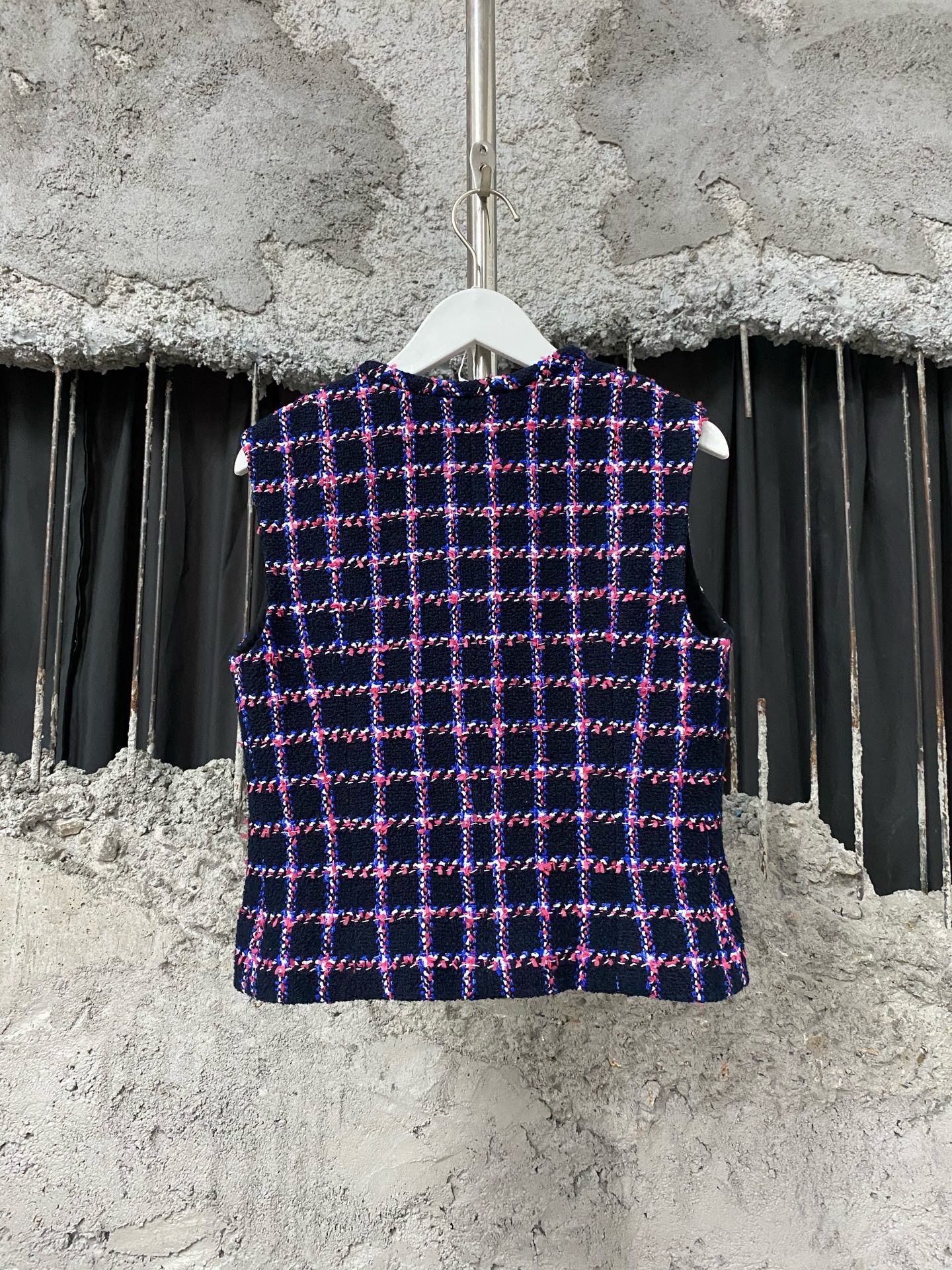 Chanel Chanel Plaid Purple Tank Top S Women Size S / US 4 / IT 40 - 2 Thumbnail