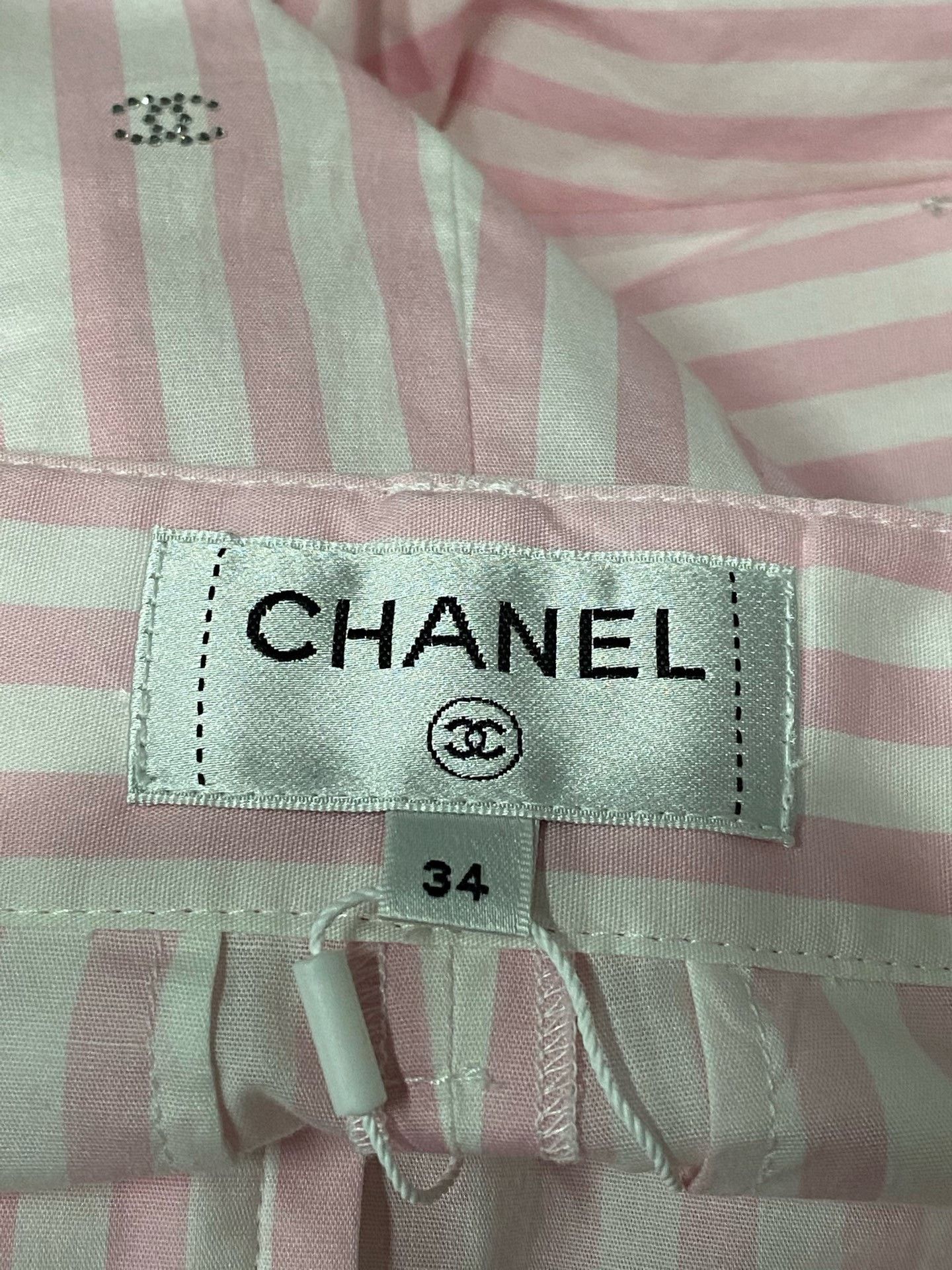 Chanel Chanel Striped Pants 26 Women Size 26" / US 2 / IT 38 - 6 Thumbnail