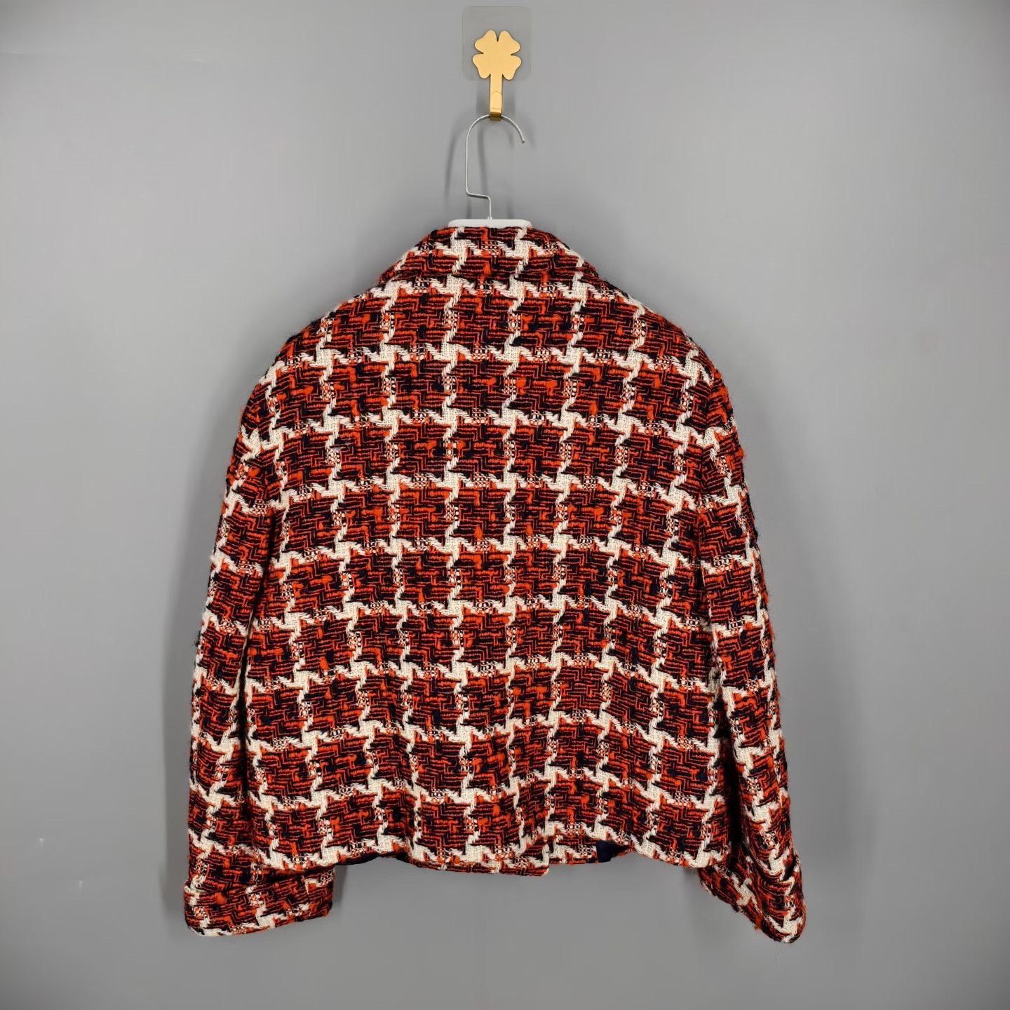 Gucci Gucci Knit Plaid Red Jacket XS Women Size XS / US 0-2 / IT 36-38 - 2 Thumbnail