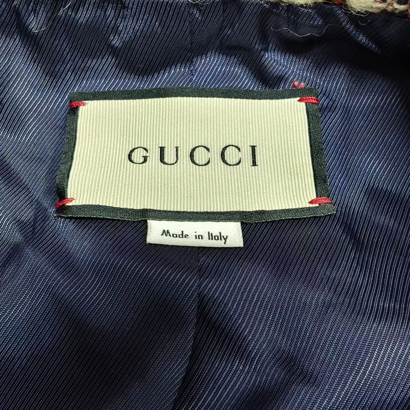 Gucci Gucci Knit Plaid Red Jacket XS Women Size XS / US 0-2 / IT 36-38 - 4 Thumbnail