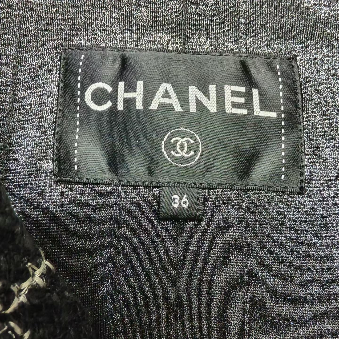 Chanel Chanel Long Black Coat XS Women Size XS / US 0-2 / IT 36-38 - 3 Thumbnail