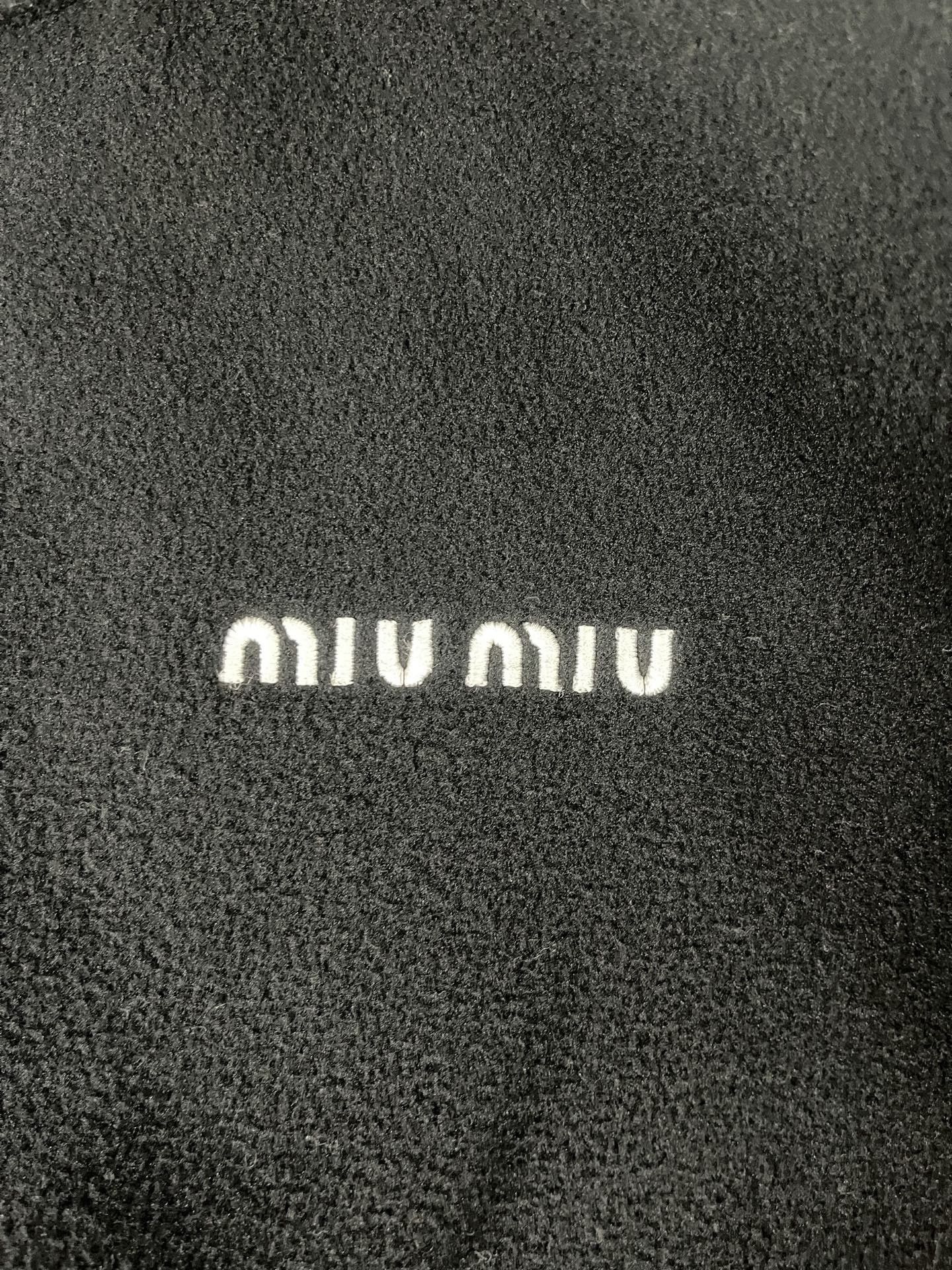 Miu Miu Miu Miu Fleece Black Hoodie XS Women Size XS / US 0-2 / IT 36-38 - 5 Thumbnail