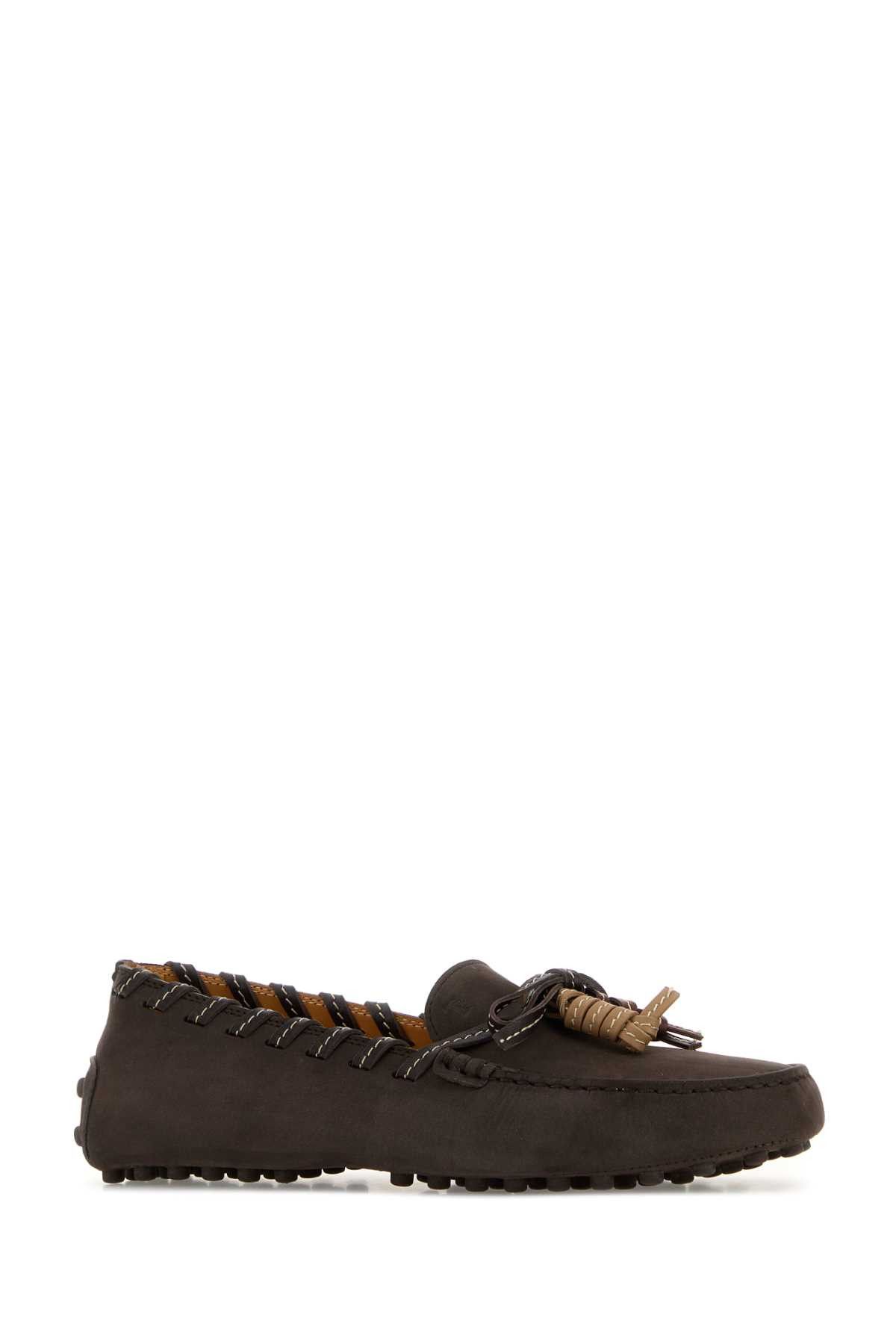 Tod's Dark Brown Suede Loafers Size US 6 / IT 36 - 2 Thumbnail